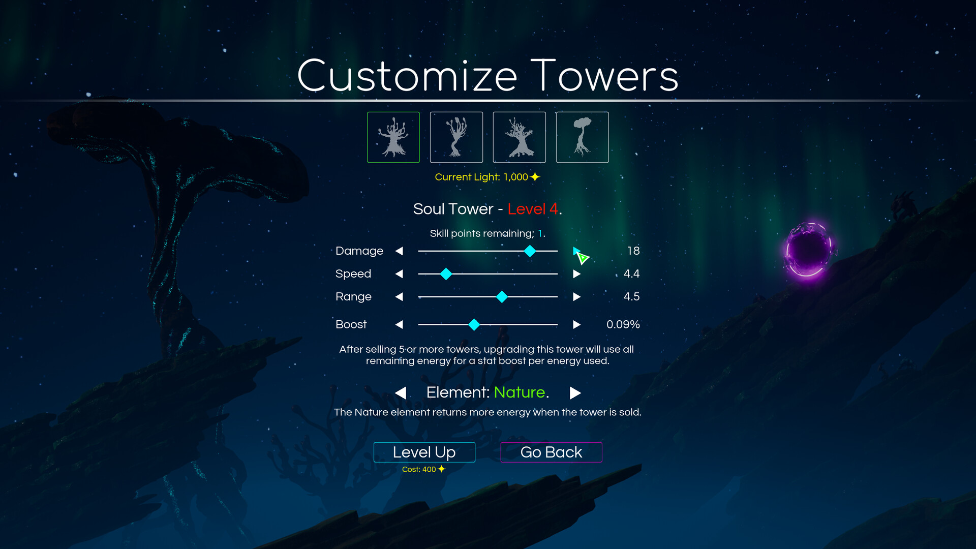 Space Nature Attack Tower Defense screenshot 3