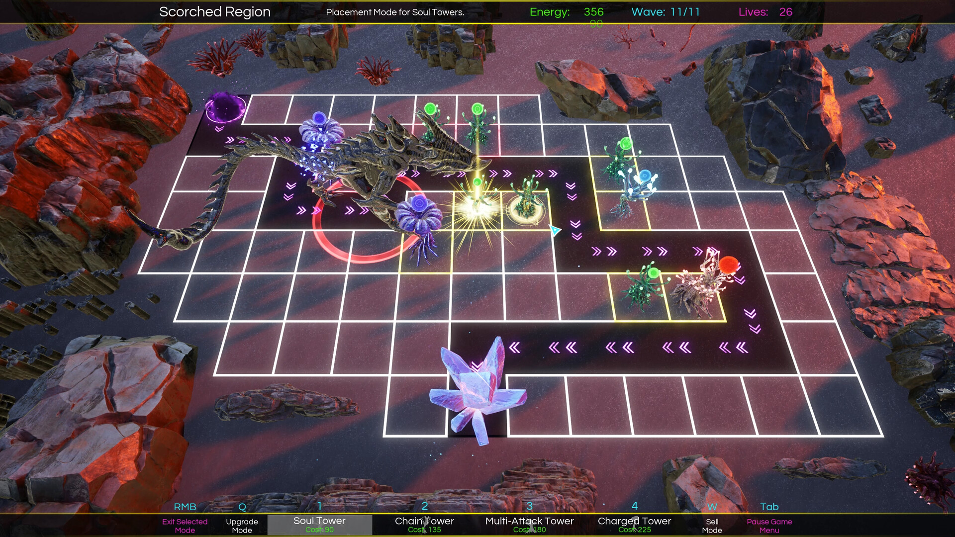 Space Nature Attack Tower Defense screenshot 2