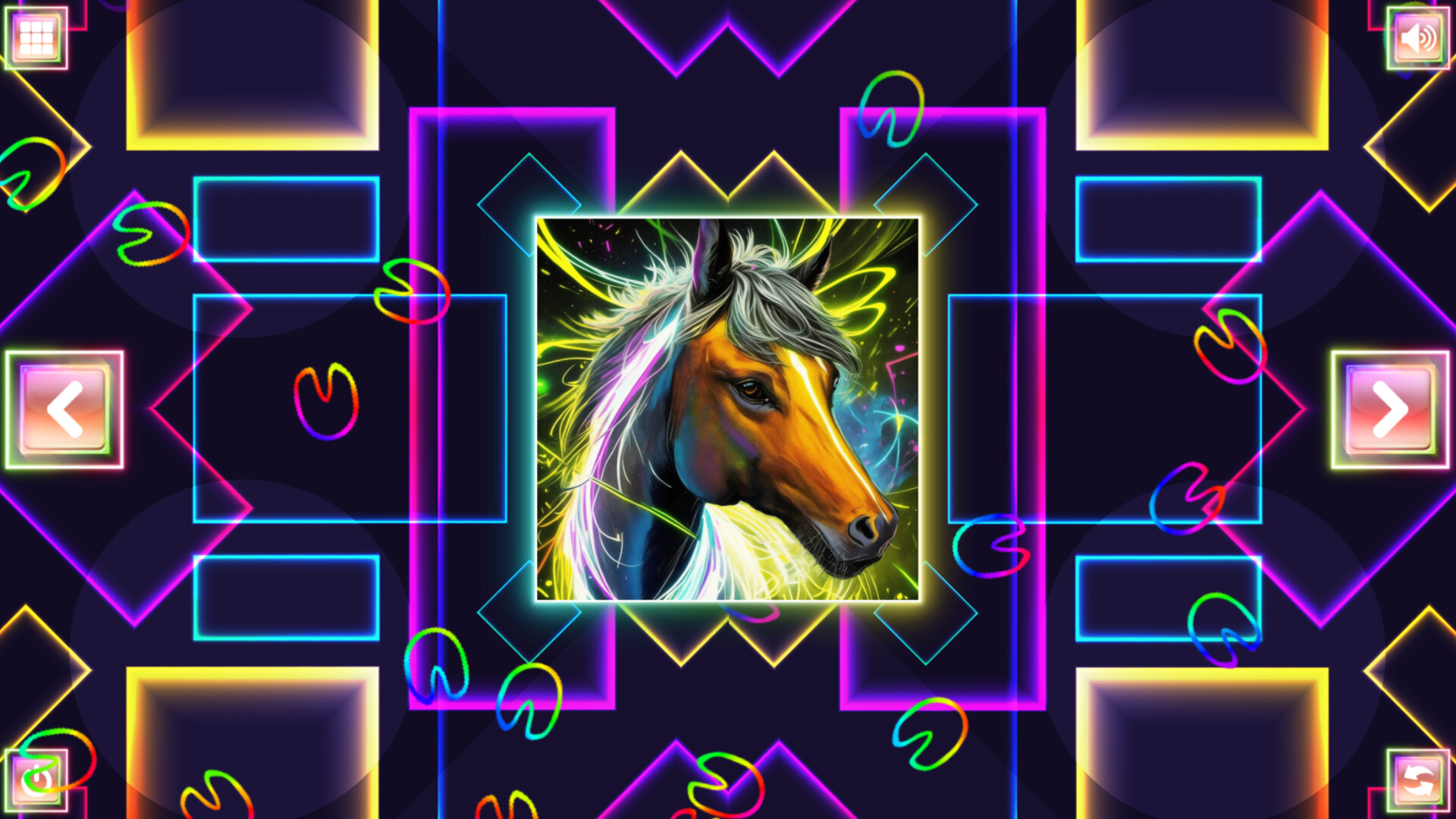 Neon Fantasy: Horses screenshot 2