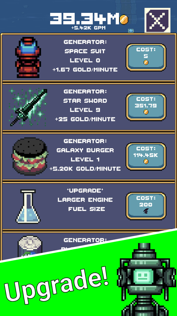 Idle Space Force: Retro Clicker screenshot 1