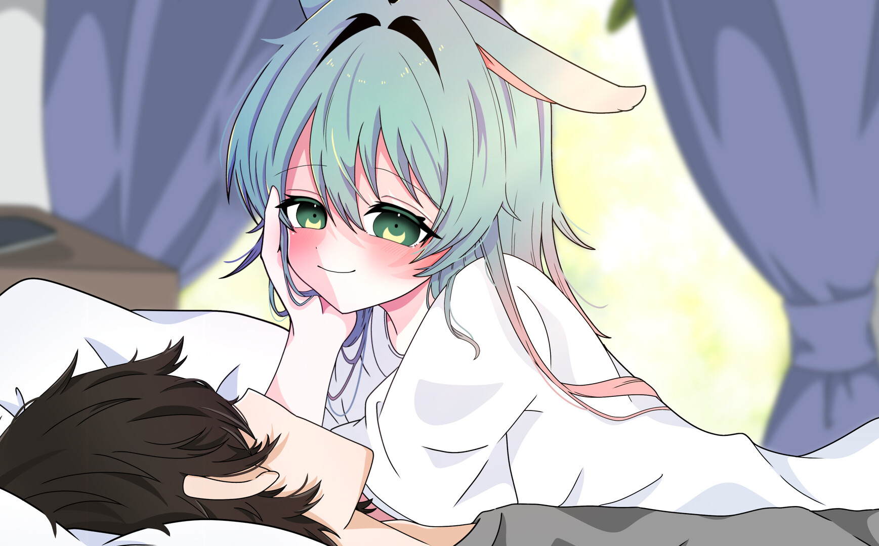 The rabbit and Tamaki are Taking a break! screenshot 5