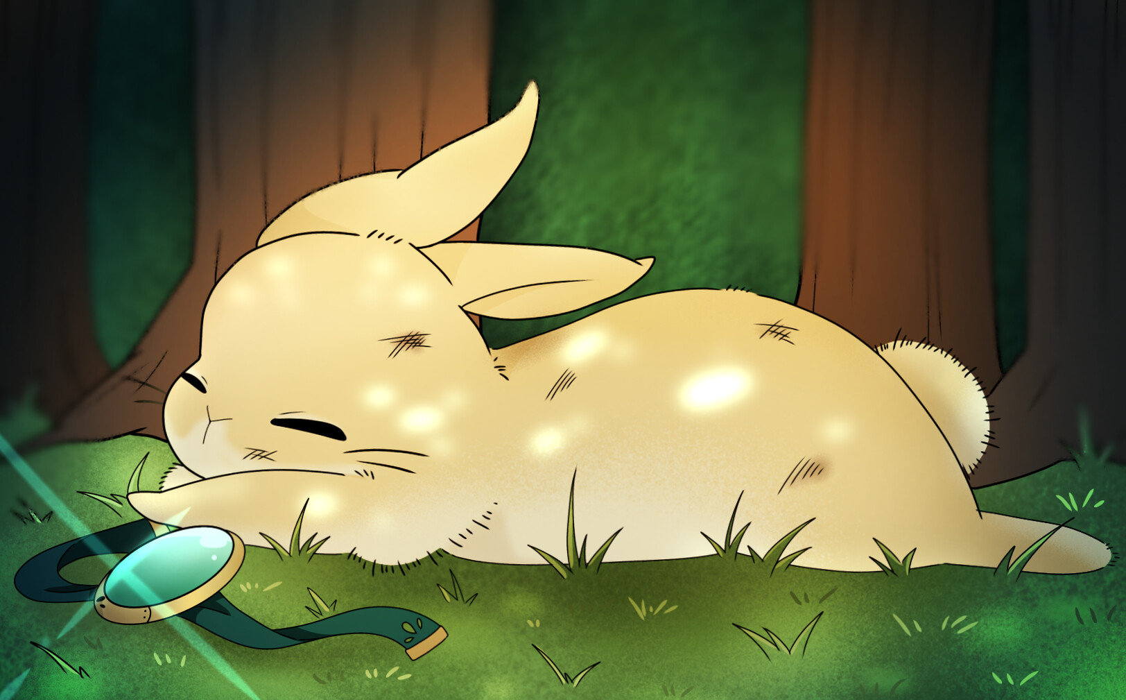 The rabbit and Tamaki are Taking a break! screenshot 4
