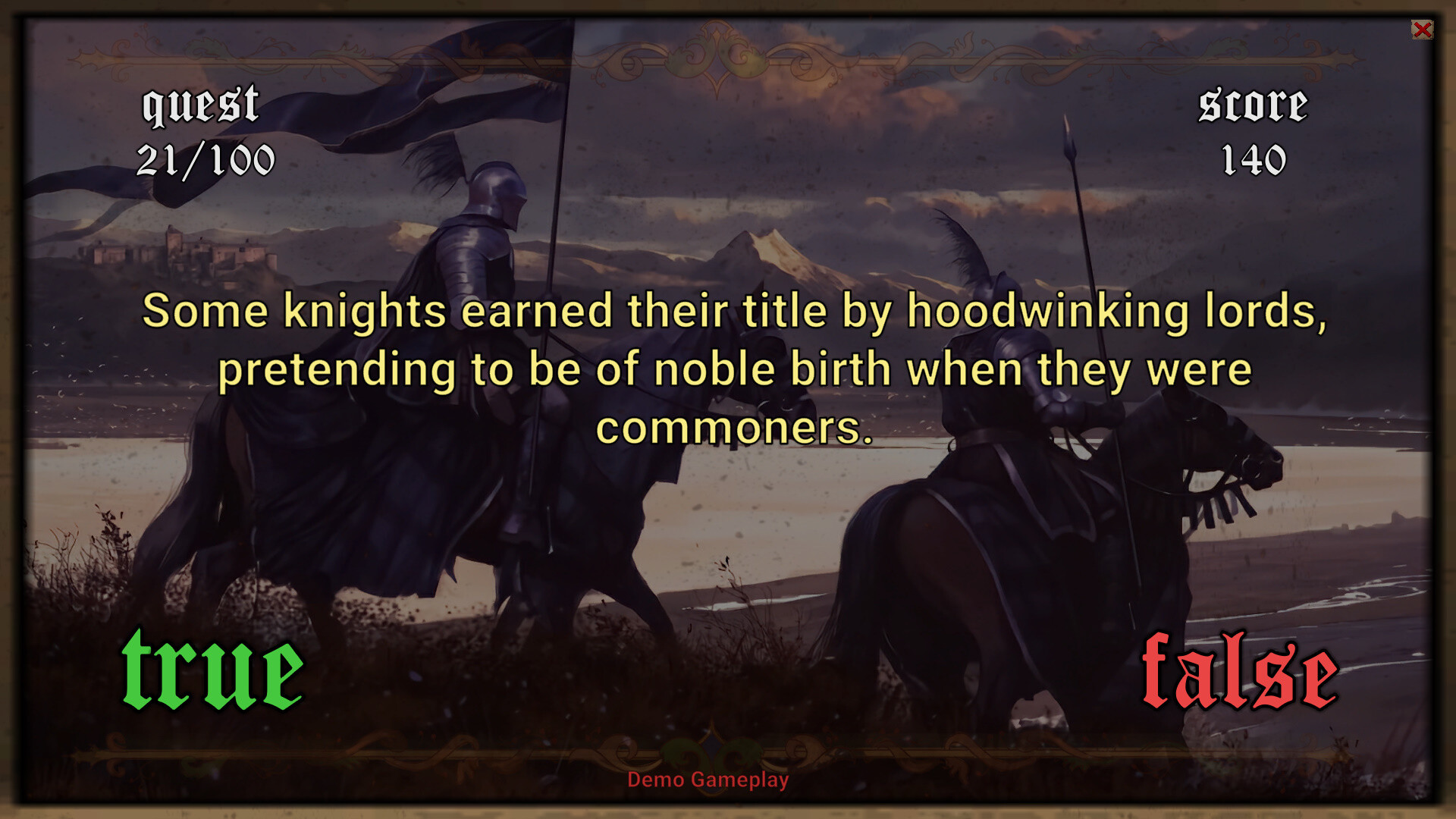 Medieval Questionnaire screenshot 2
