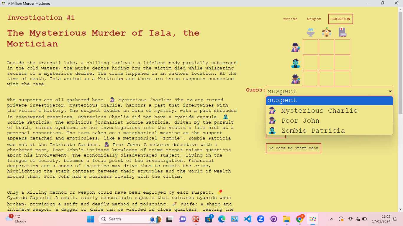 A Million Murder Mysteries screenshot 4