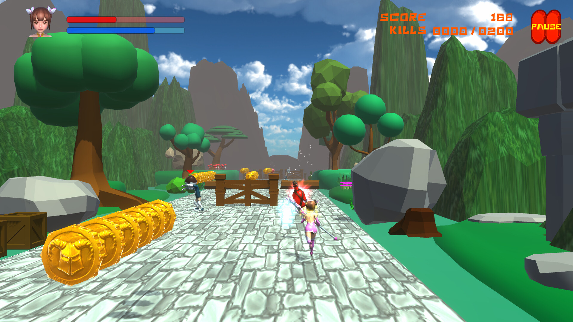 Marmargee Fighter Girl vs. Zombies & Monsters! screenshot 1