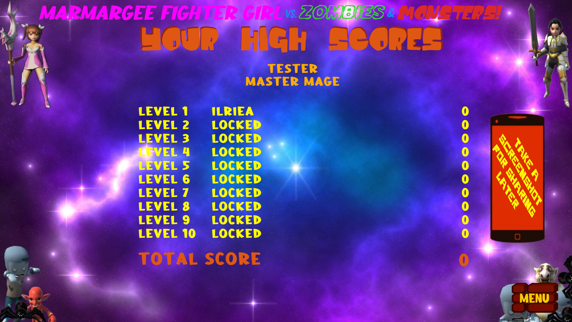 Marmargee Fighter Girl vs. Zombies & Monsters! screenshot 12