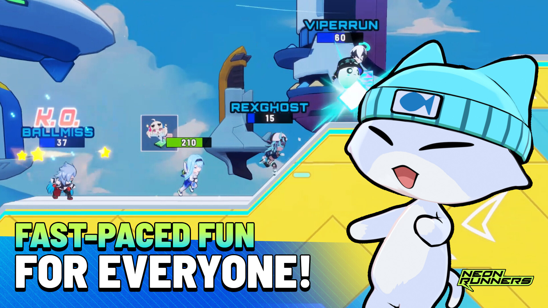 Neon Runners: Craft & Dash screenshot 1