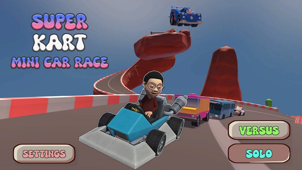 Super Kart Mini Car Race screenshot 1