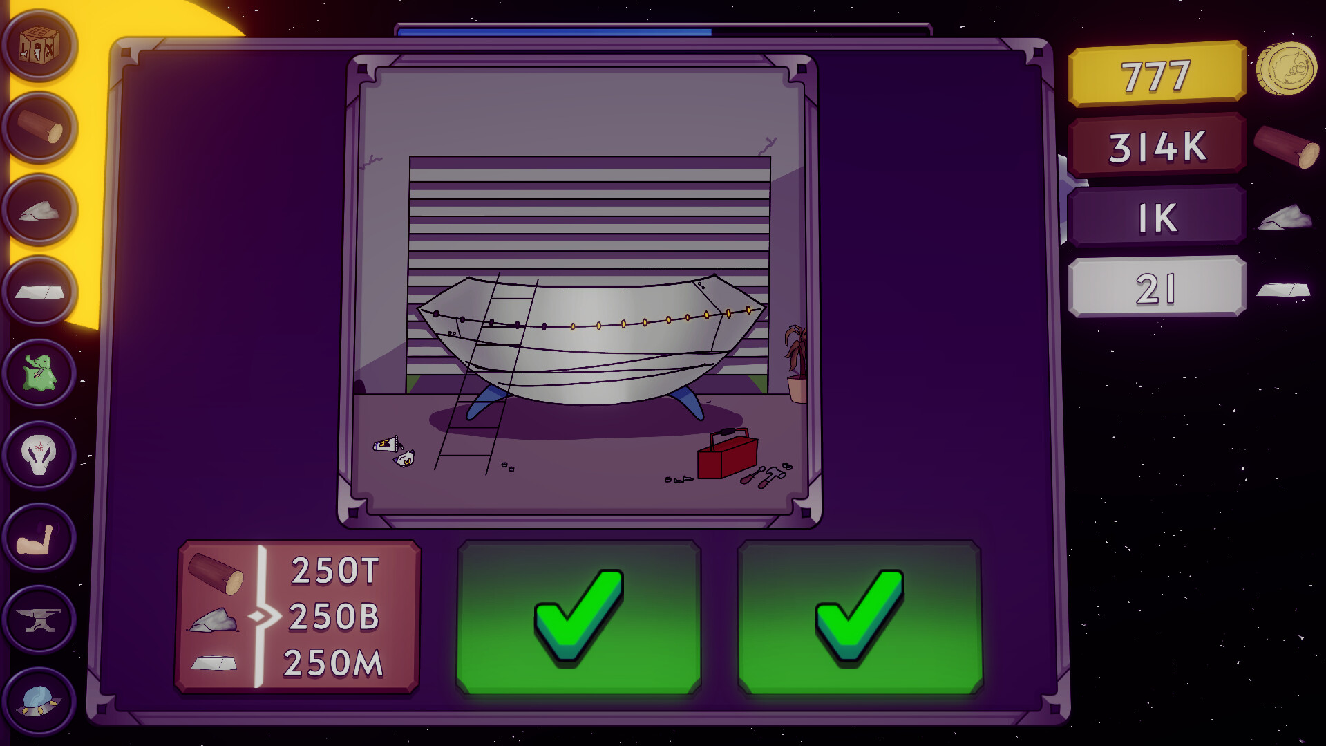Shattered Dreams: that one time when all my applications got rejected, so I started my own company. My life became an idle / clicker game where I must increase all incremental values and squeeze my employees for every last bit of soul they have left. screenshot 5