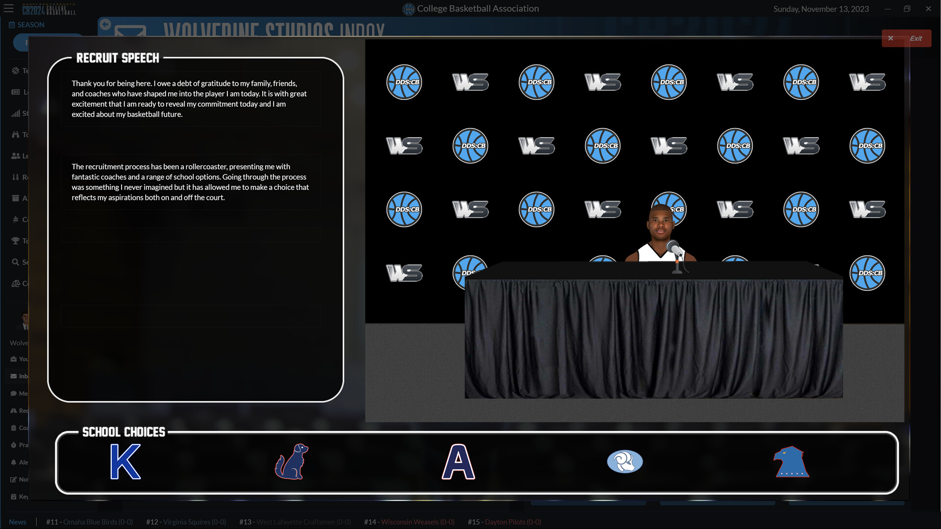 Draft Day Sports: College Basketball 2024 screenshot 7
