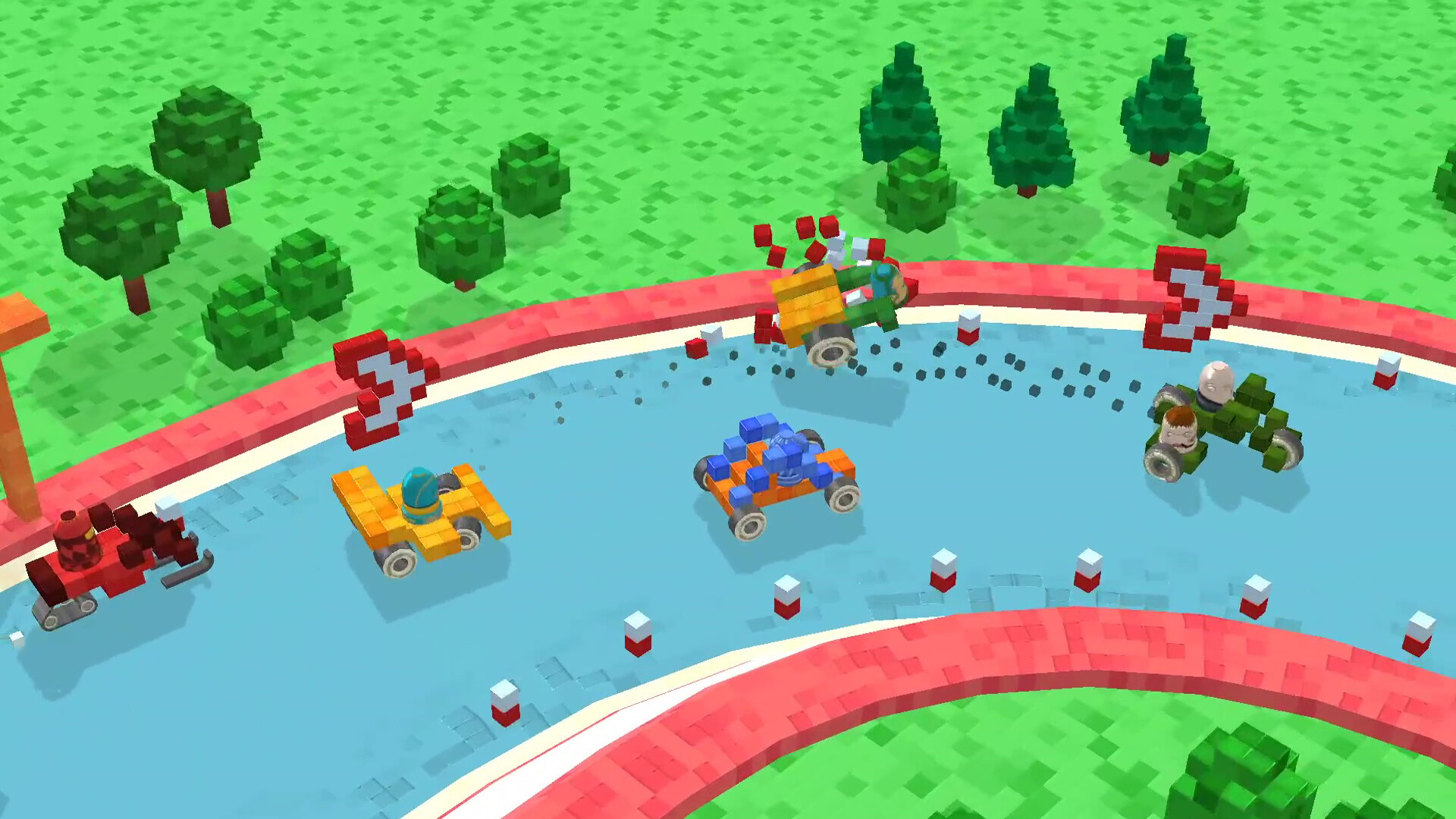Pixel Car Racing: Blocky Crash screenshot 4