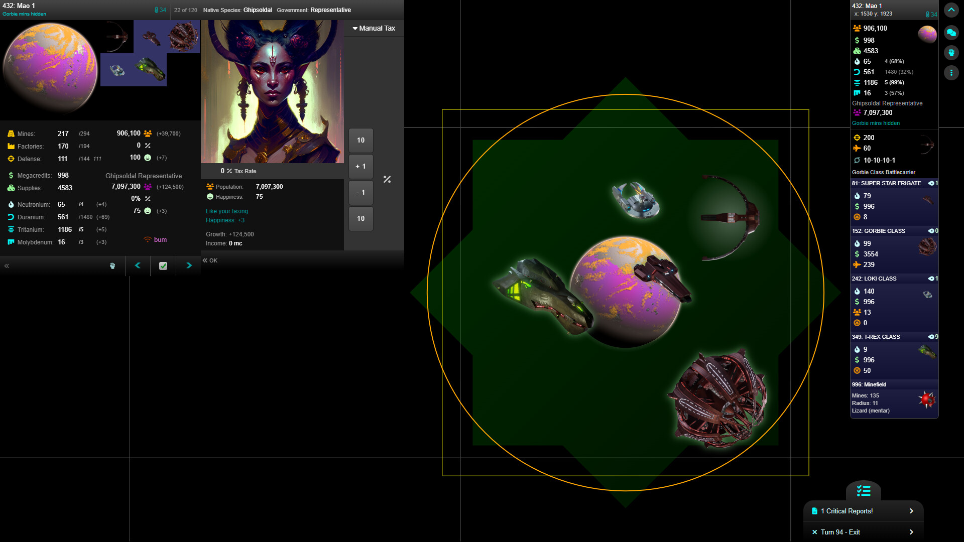 VGA Planets Nu screenshot 1