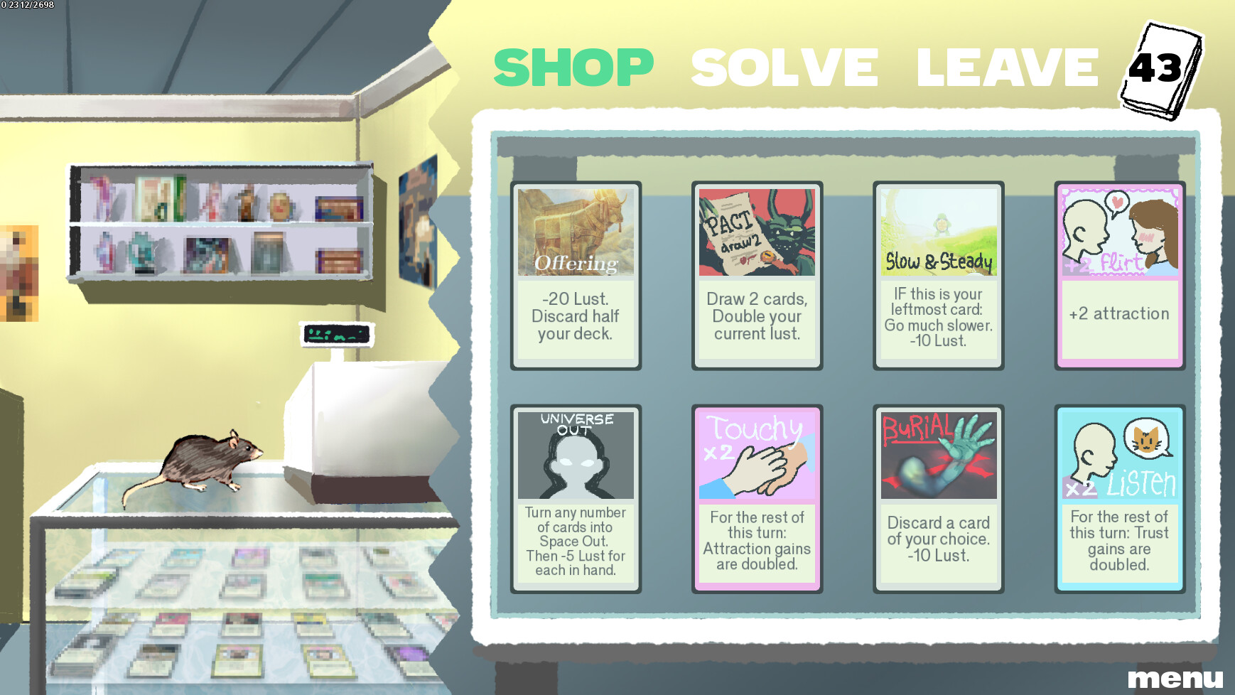 Dating Joyce: a Deckbuilding Game screenshot 6
