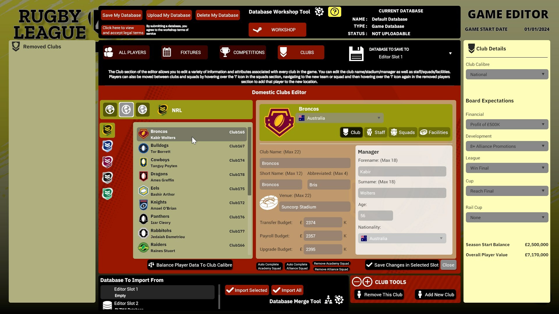 Rugby League Team Manager 4 screenshot 23