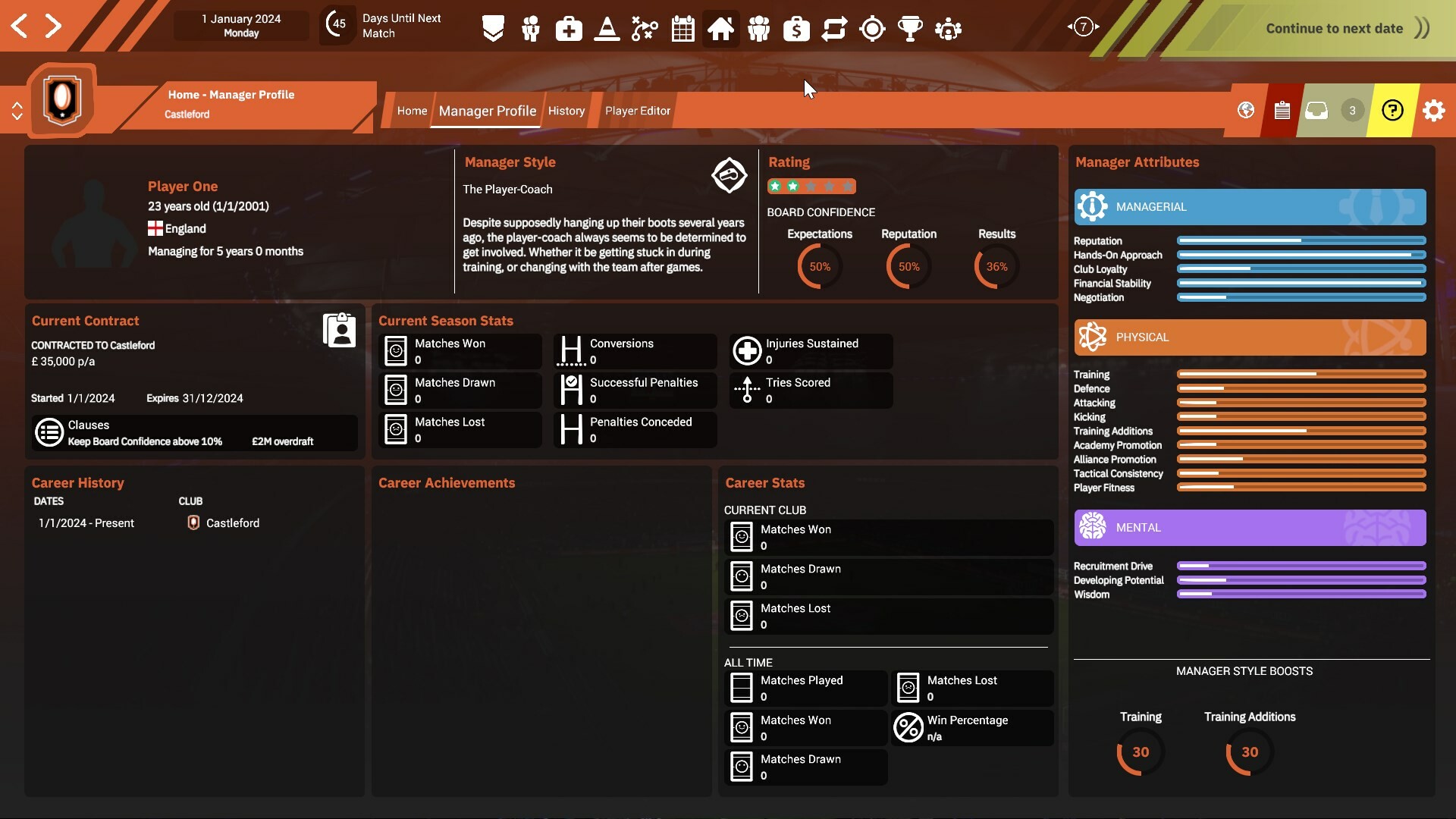 Rugby League Team Manager 4 screenshot 5