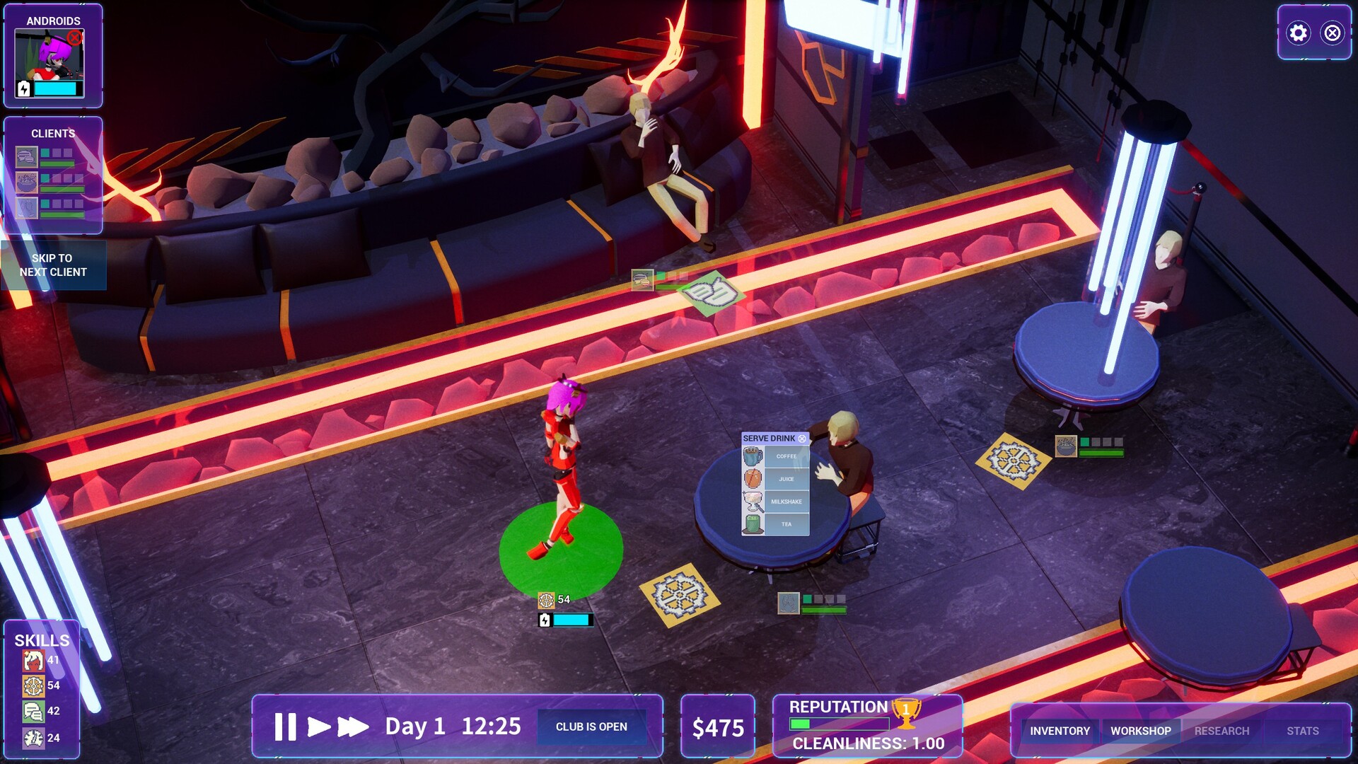 Synthetica: Cyber Club Manager screenshot 4