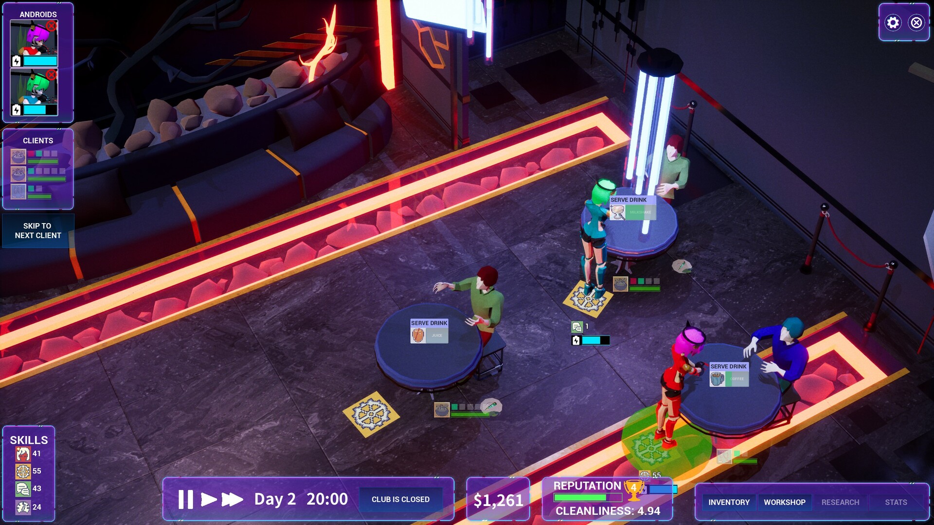 Synthetica: Cyber Club Manager screenshot 6
