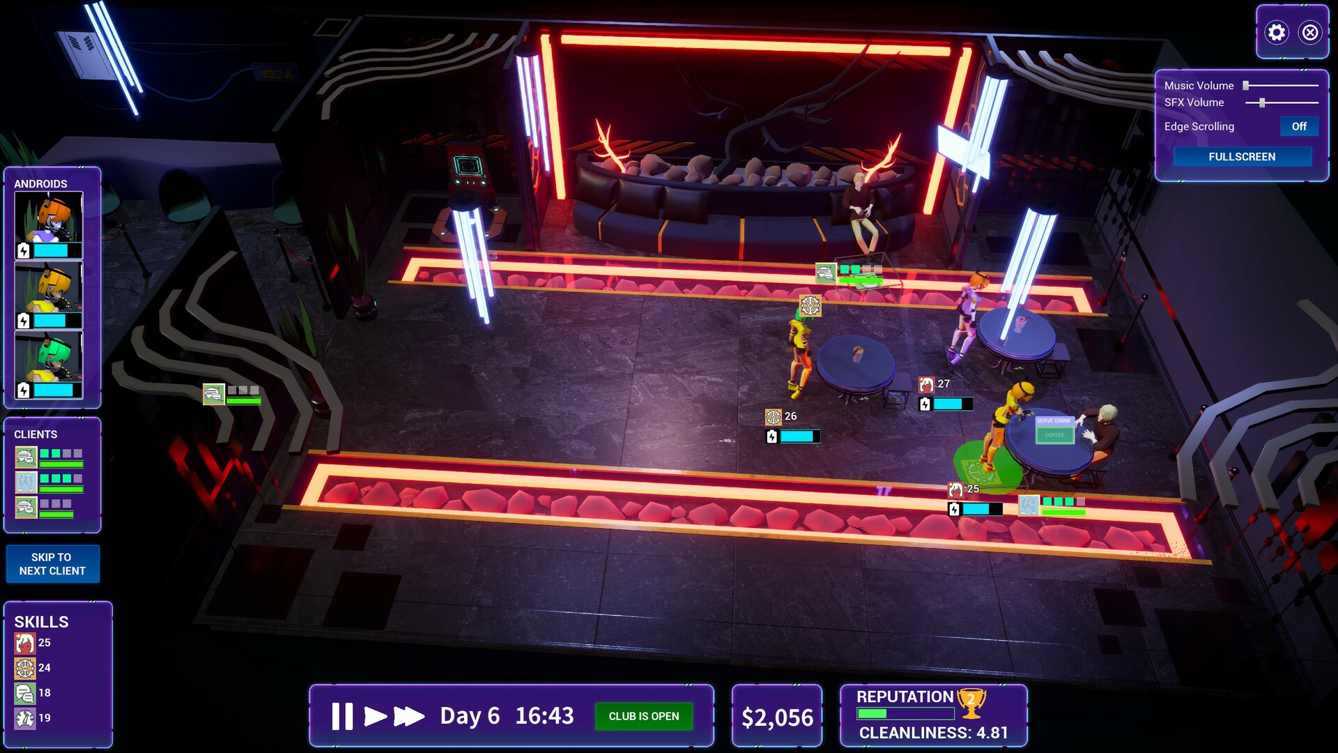 Synthetica: Cyber Club Manager screenshot 1