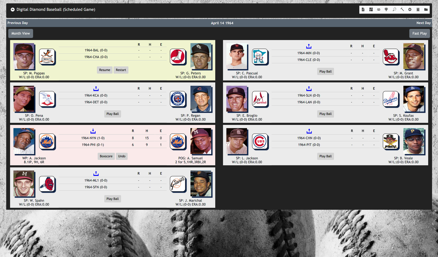 Digital Diamond Baseball V12 screenshot 2