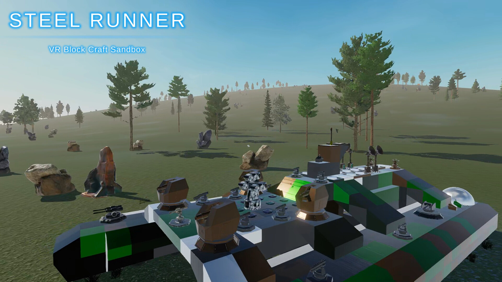 Steel Runner - VR Block Craft Sandbox screenshot 1