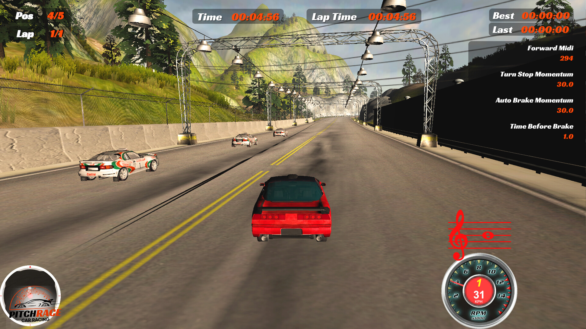Pitch Race Car Racing screenshot 1