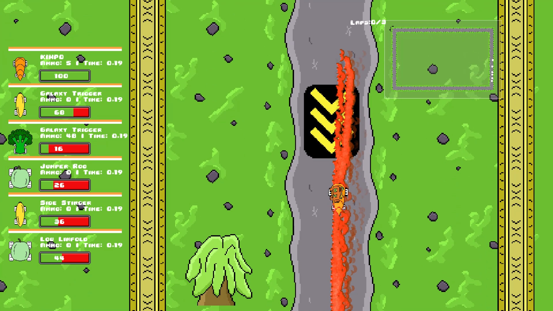 Veg out Crew 2D Racer screenshot 3