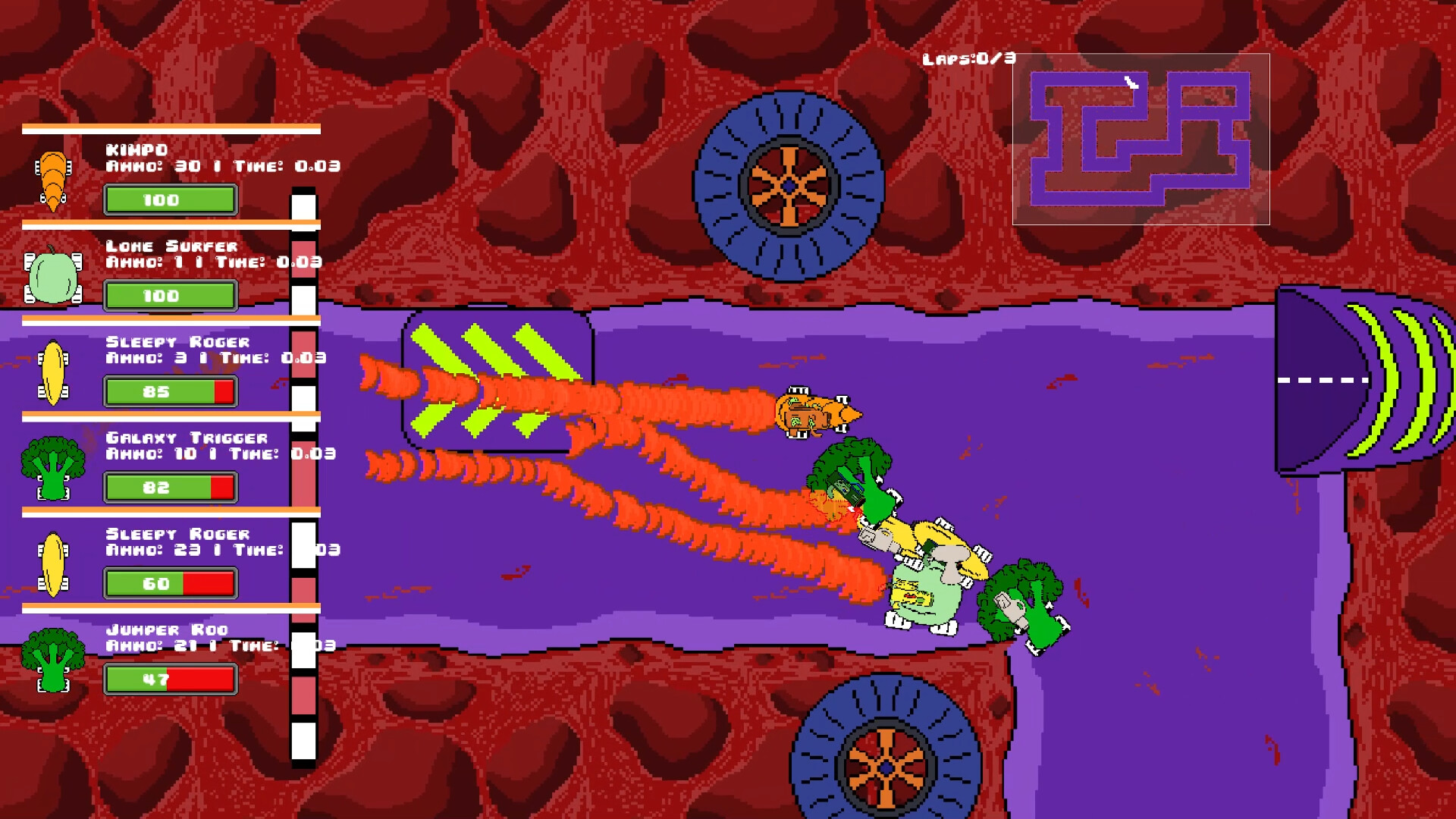 Veg out Crew 2D Racer screenshot 7