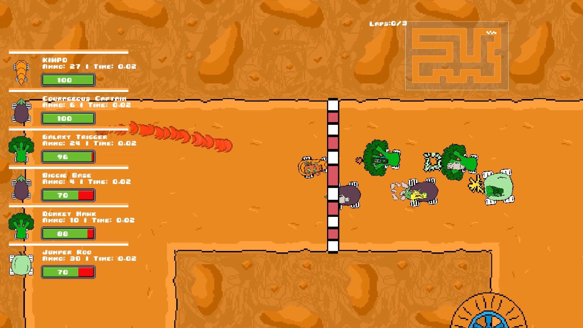 Veg out Crew 2D Racer screenshot 5