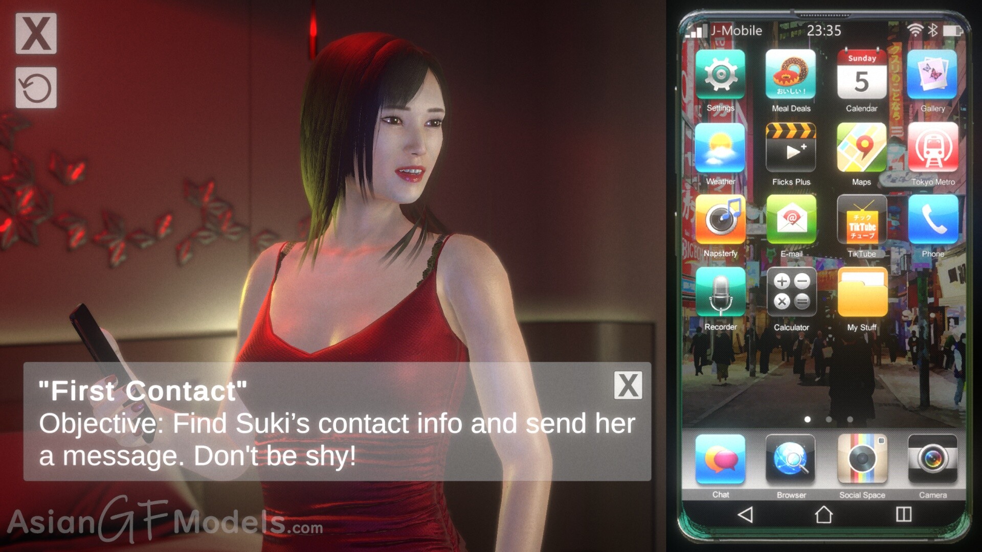 Silk Suki - Chat Messaging Game screenshot 1