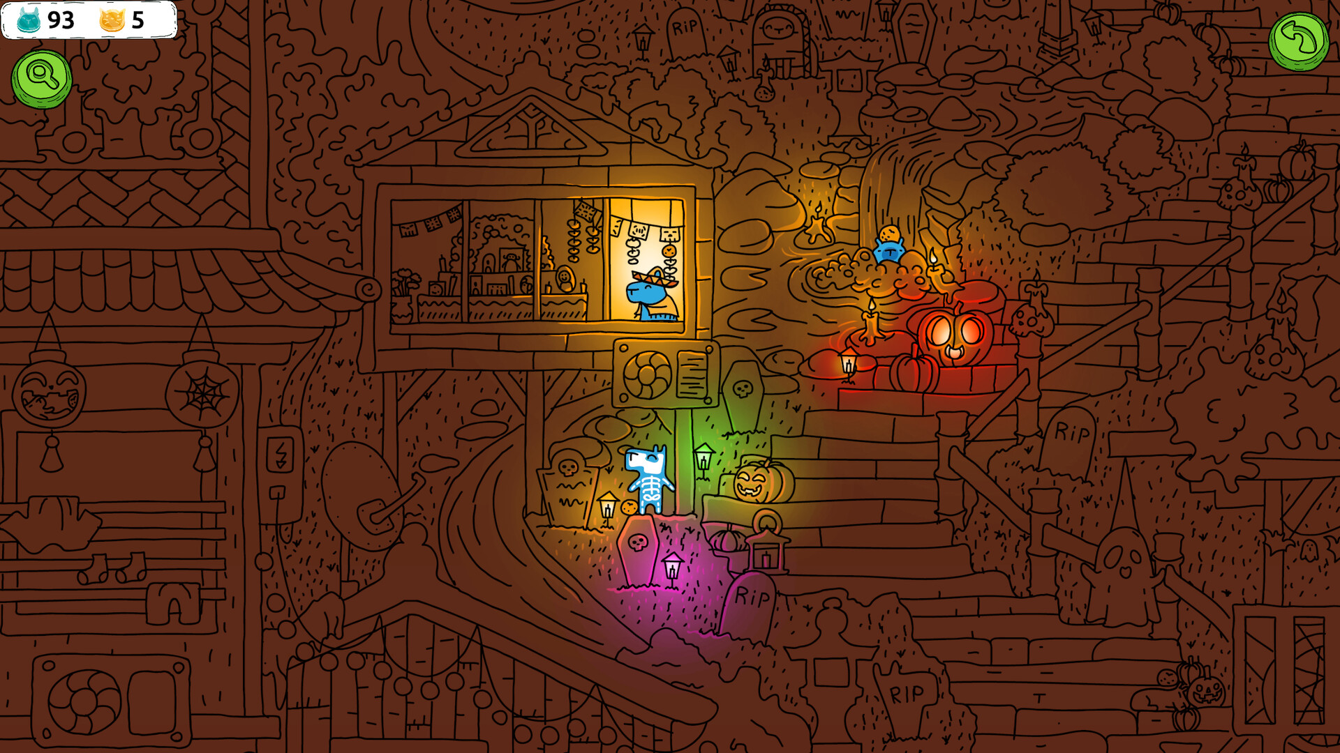 Hidden Capybaras with Orange and Pumpkins: Spooky Halloween Edition screenshot 4