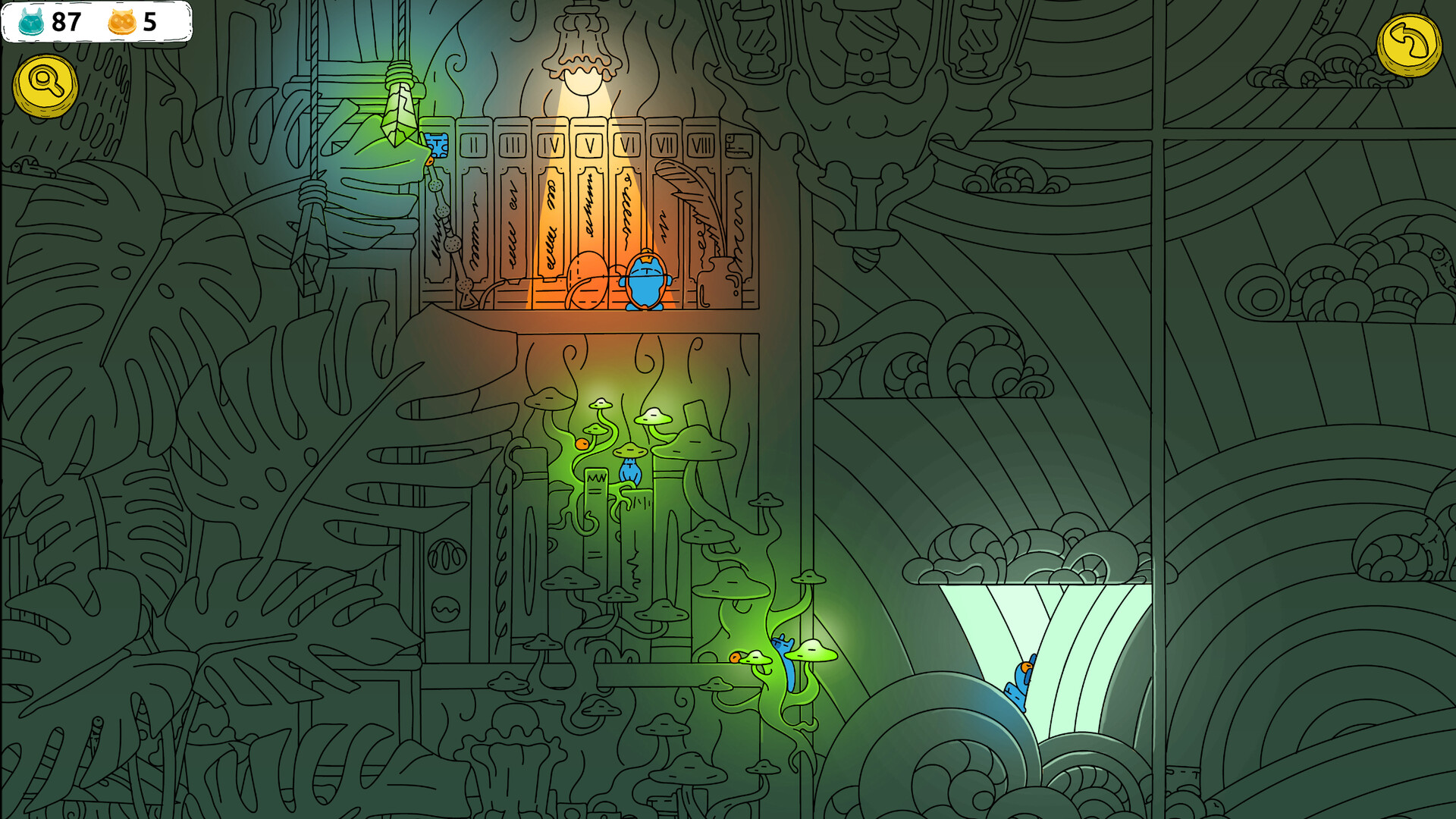 Hidden Capybaras with Orange in the Whimsical Library screenshot 5