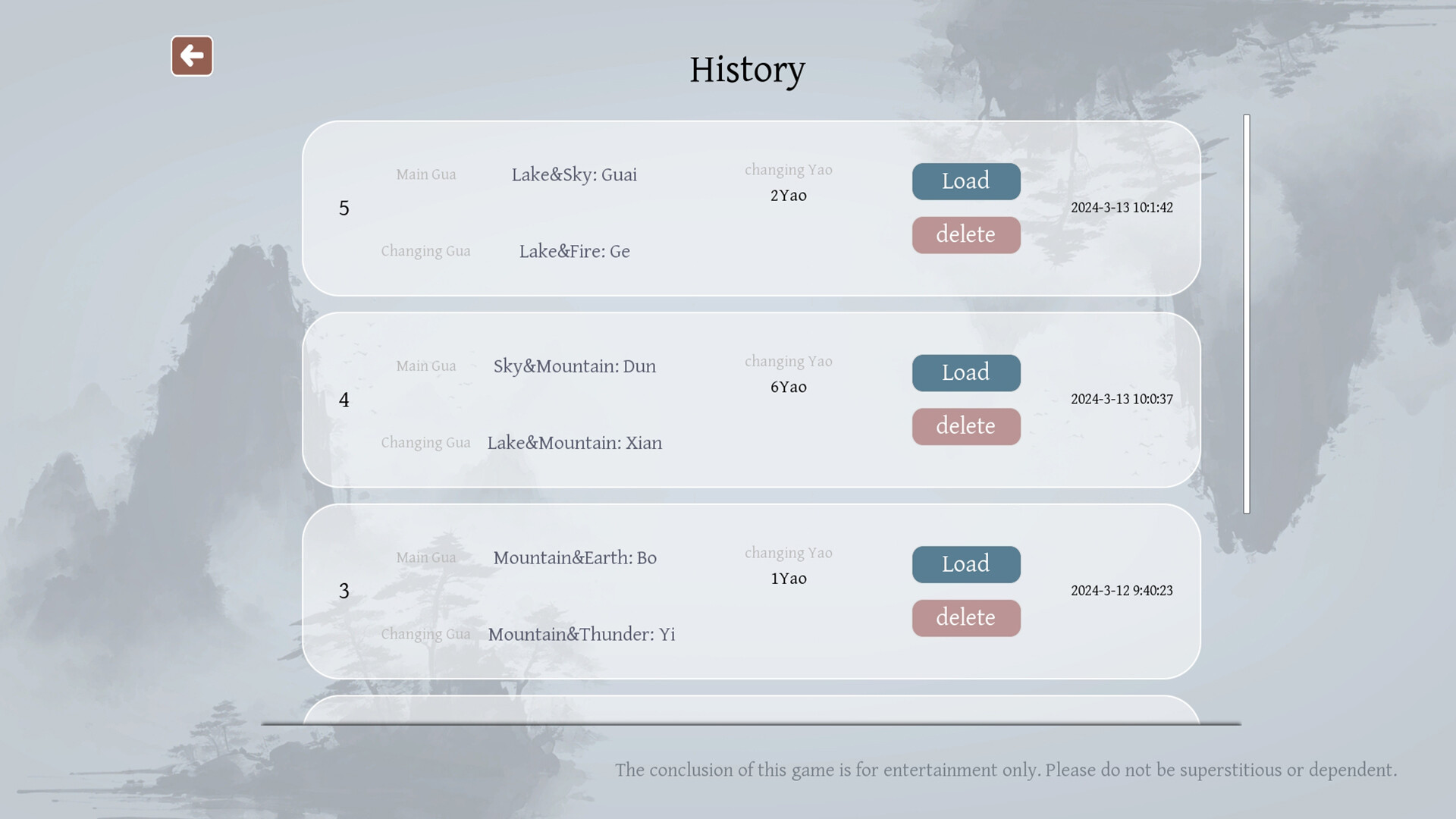 Guidelines for the Book of Changes screenshot 5