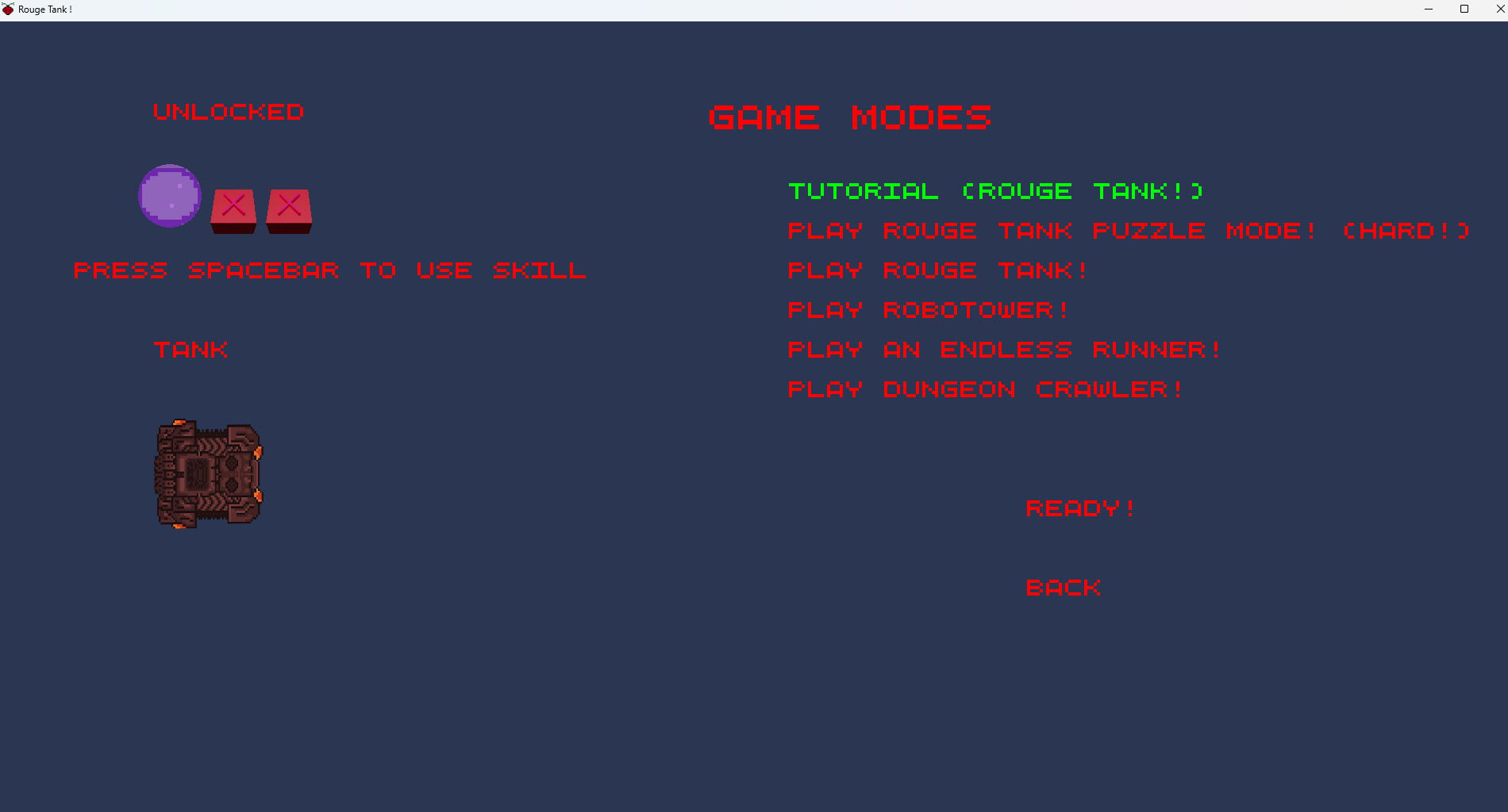 Rouge Tank screenshot 2