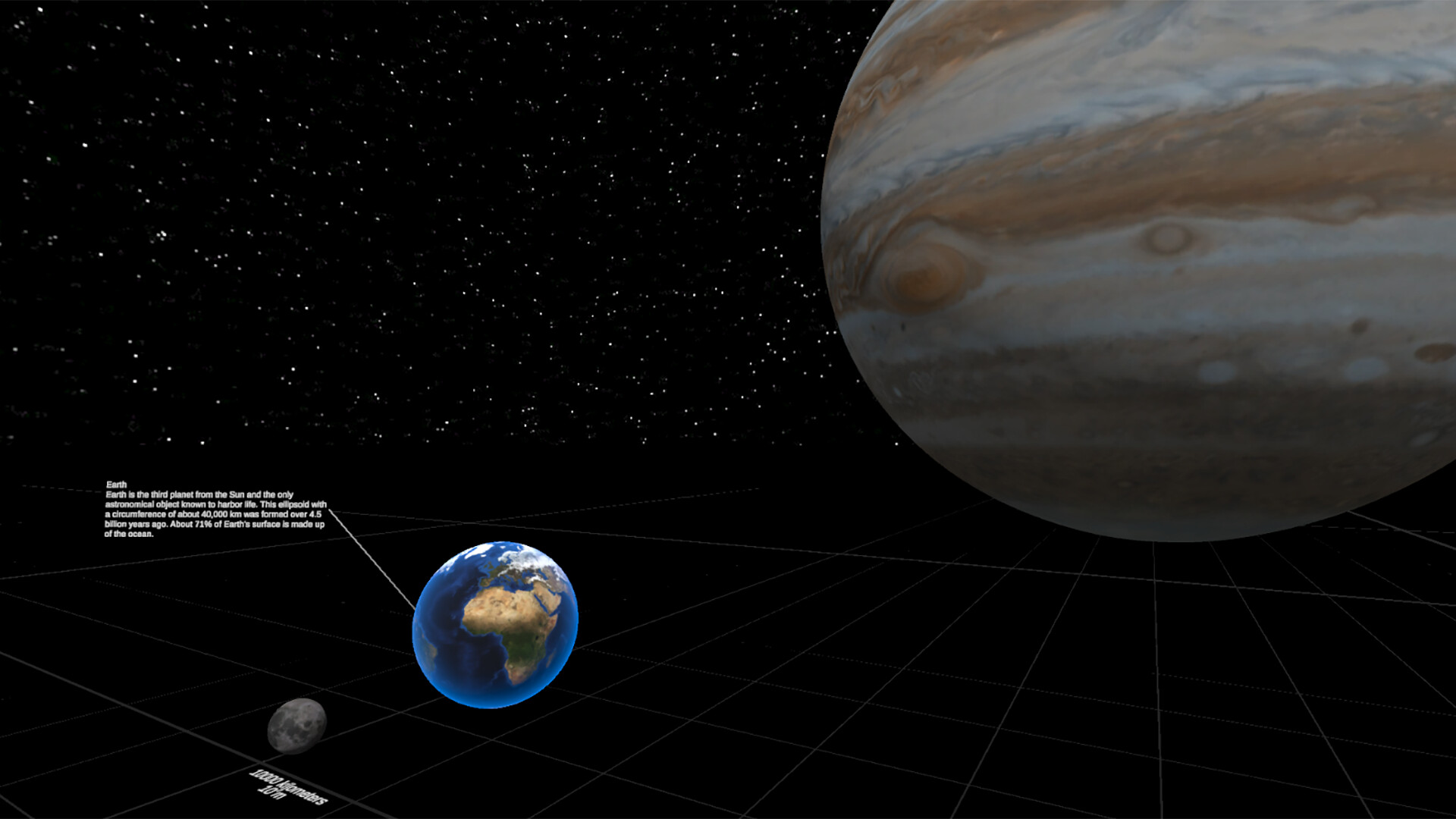 Universe Size Comparison VR screenshot 2