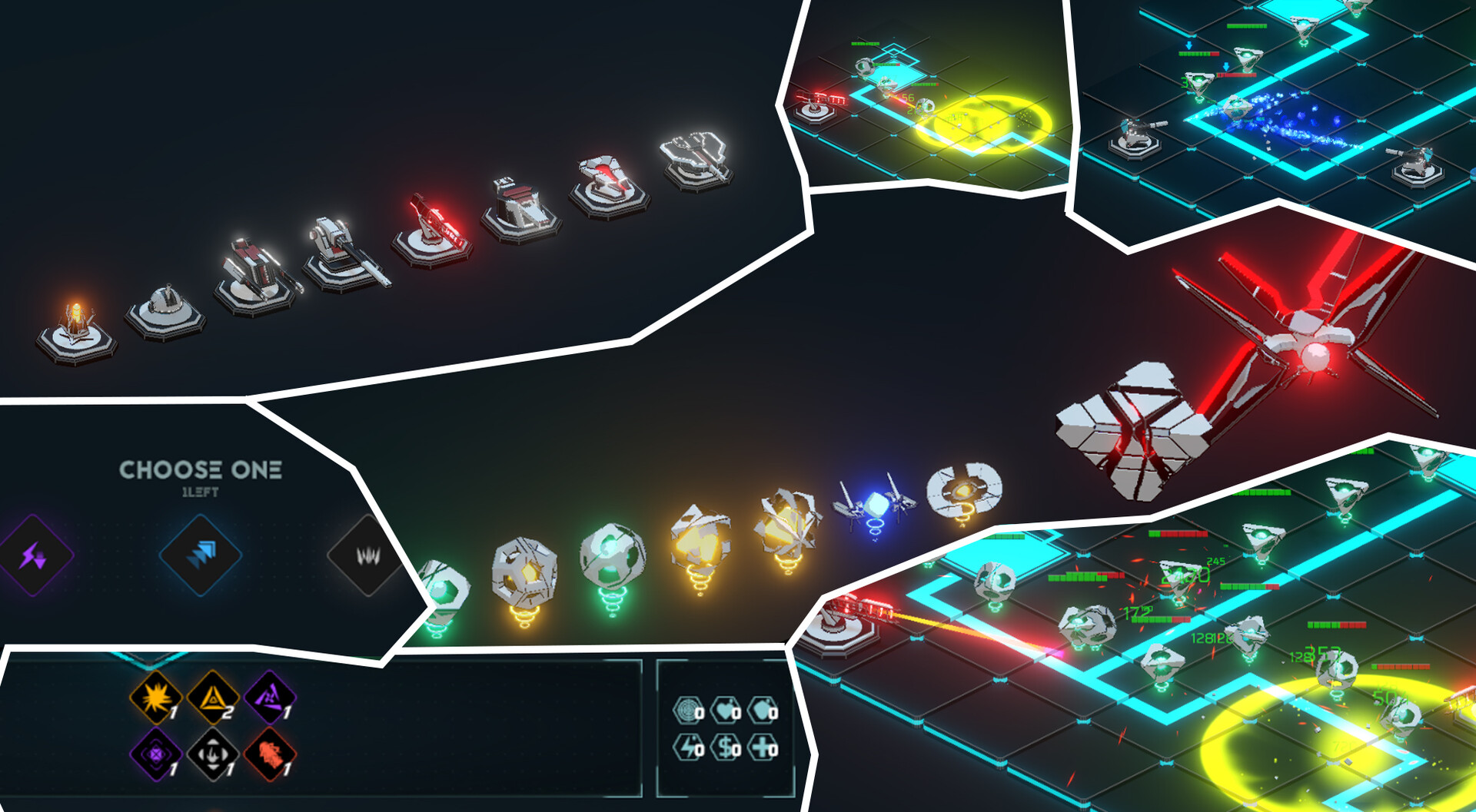 Neon Grid Defenders screenshot 1