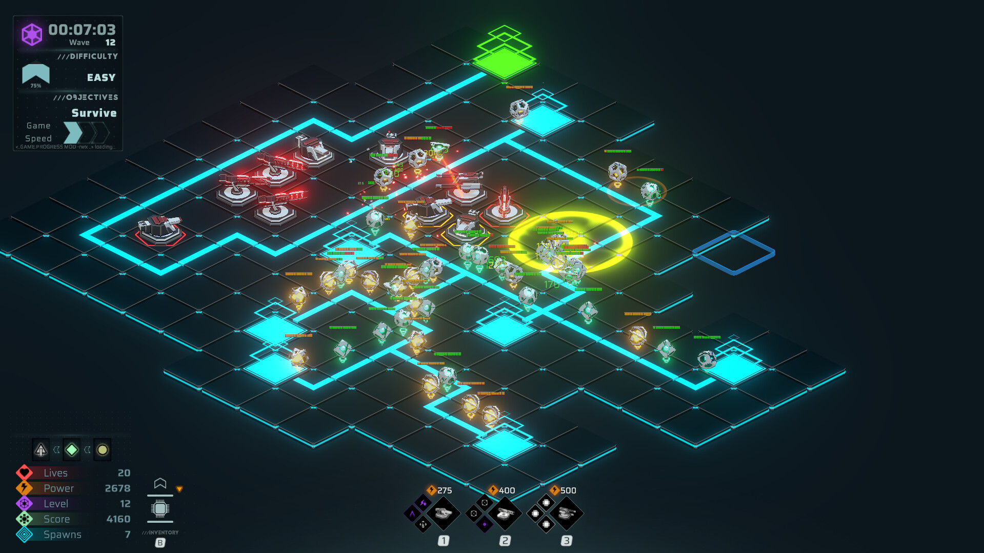 Neon Grid Defenders screenshot 10
