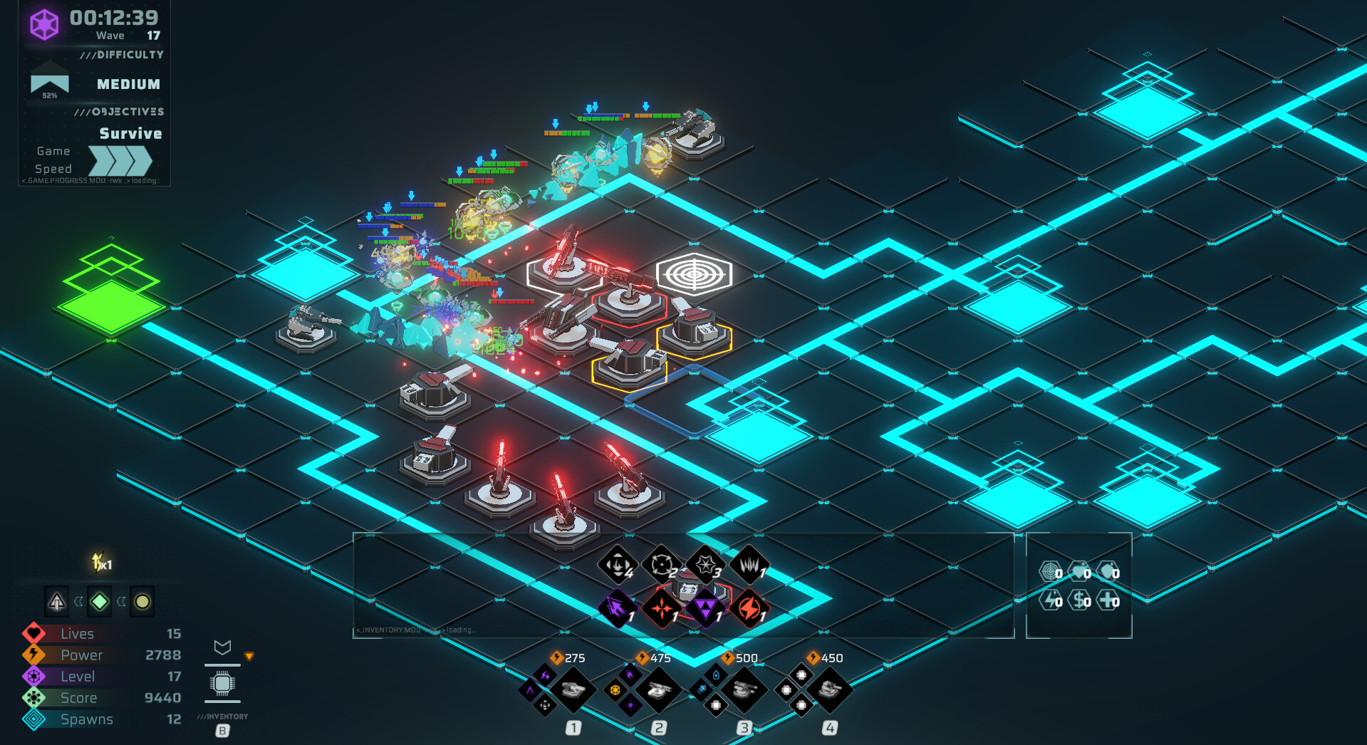 Neon Grid Defenders screenshot 3