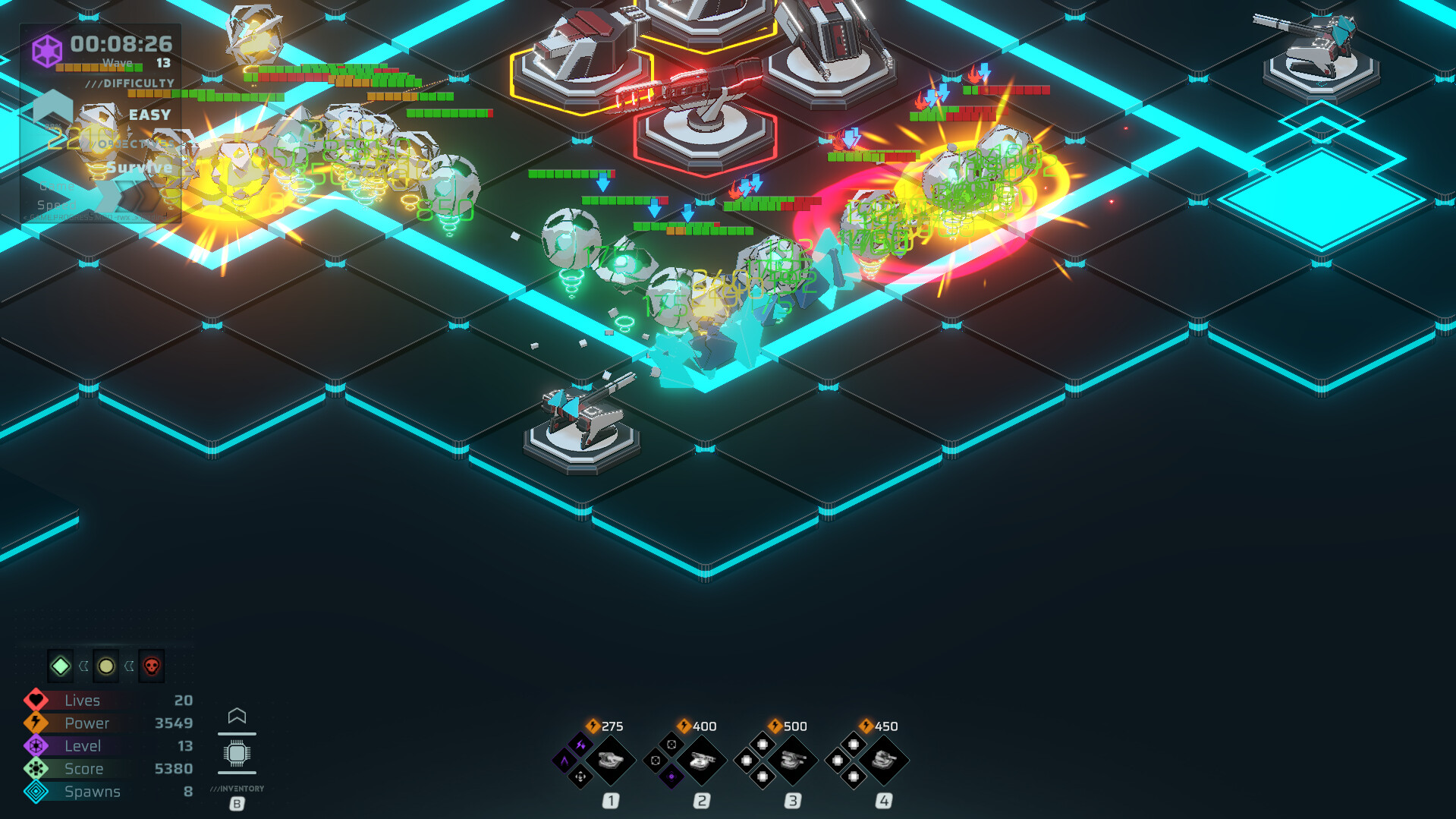 Neon Grid Defenders screenshot 7