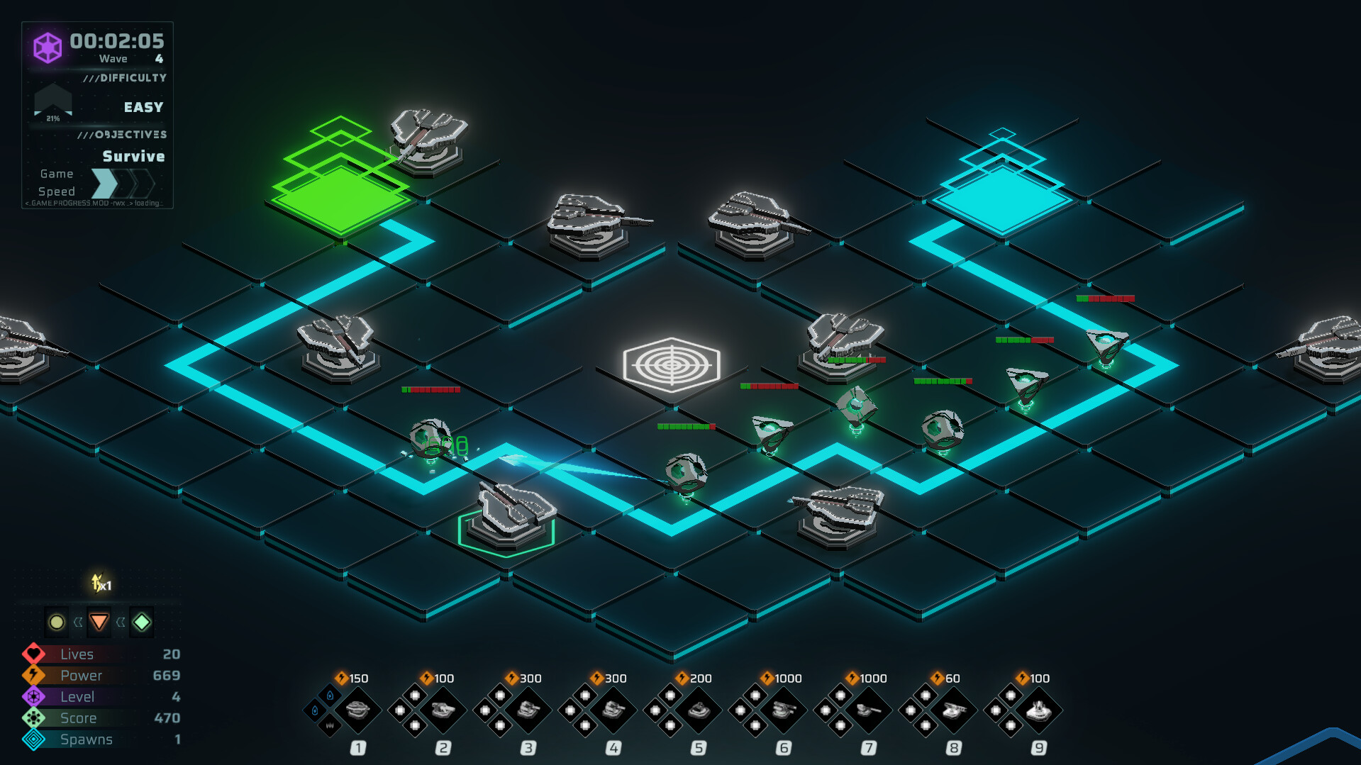 Neon Grid Defenders screenshot 6
