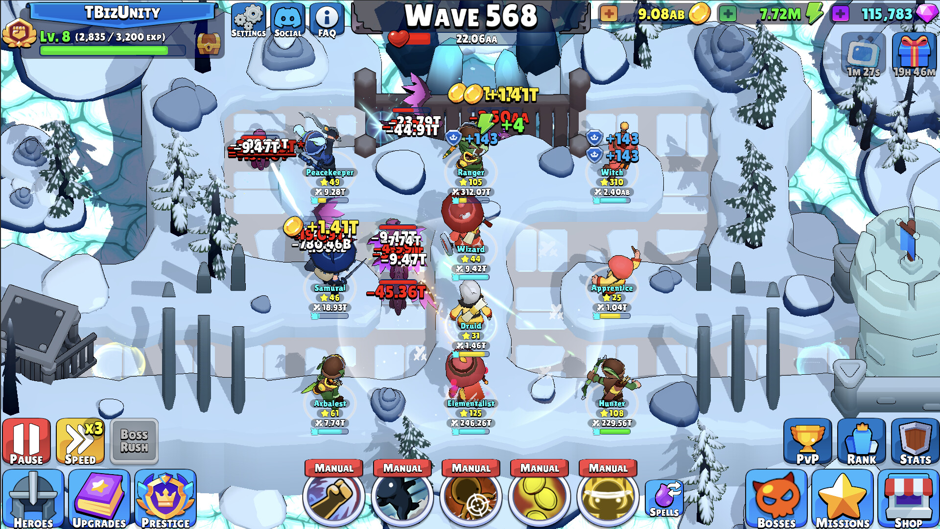 Idle Hero TD - Tower Defense RPG screenshot 2