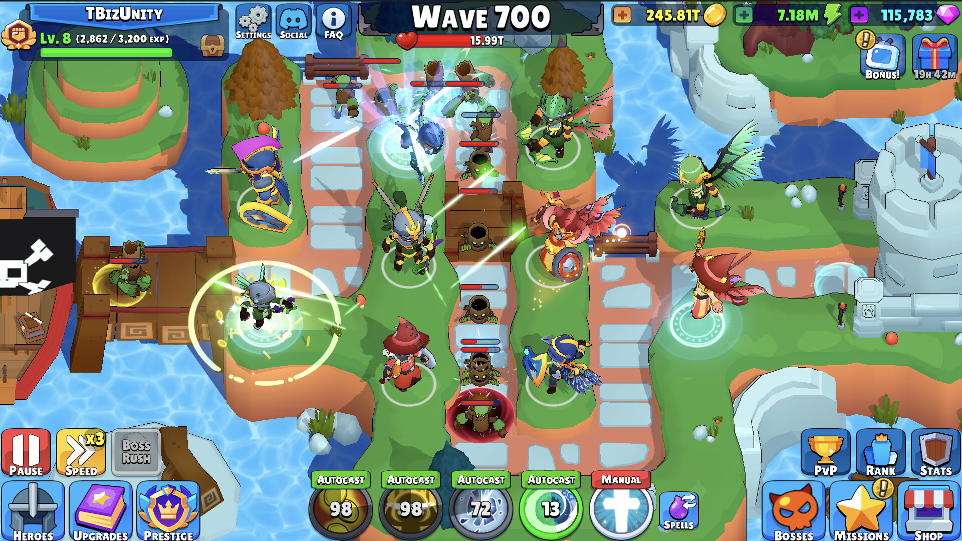 Idle Hero TD - Tower Defense RPG screenshot 1