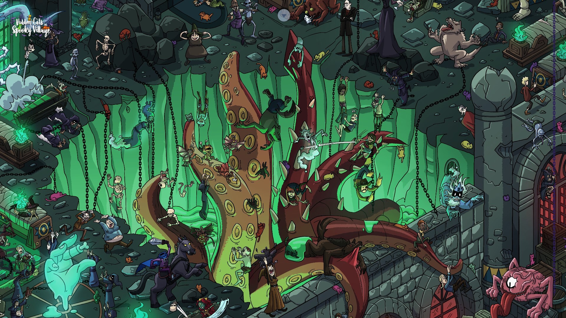 Hidden Cats in Spooky Village screenshot 4