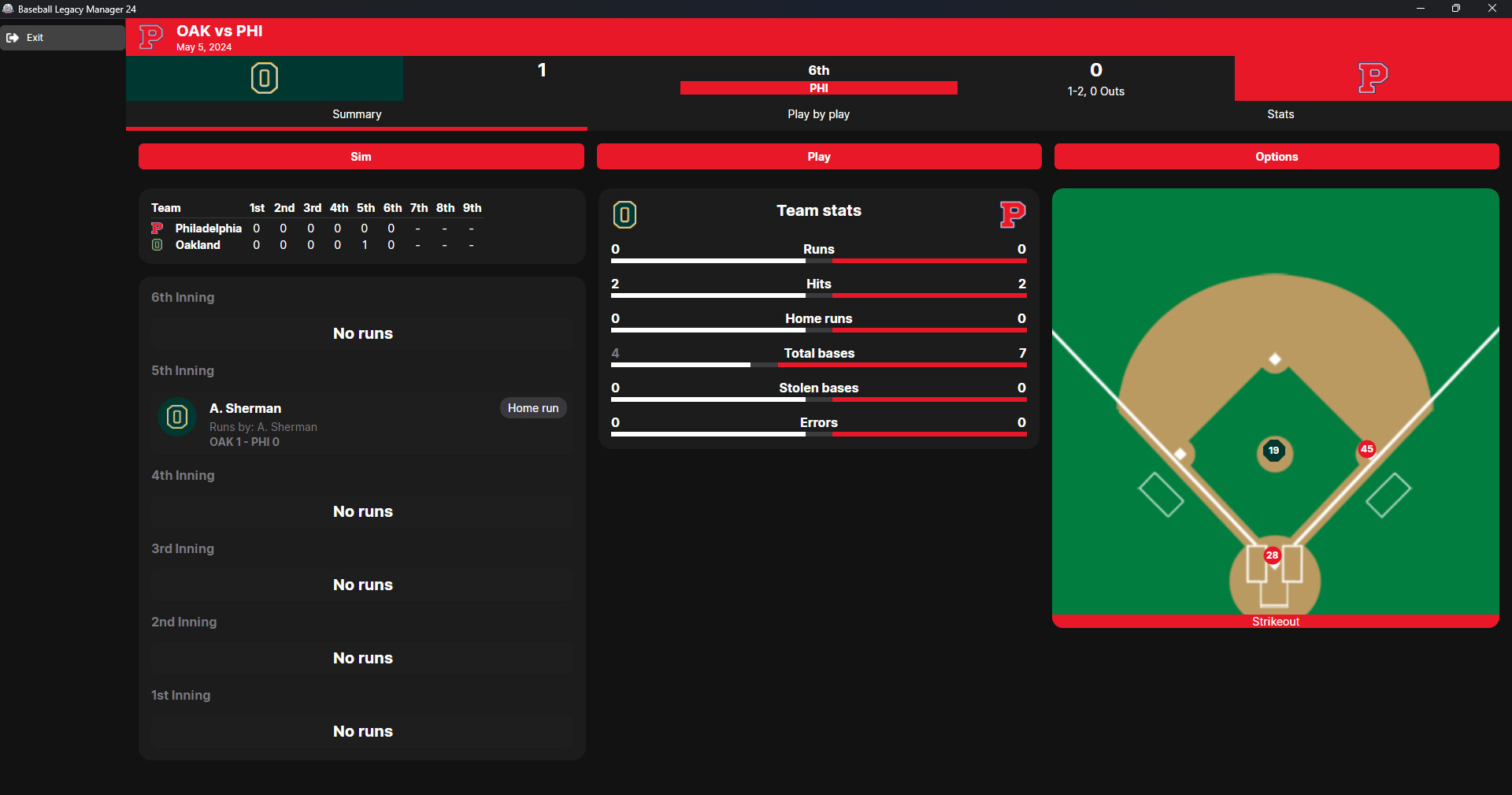 Baseball Legacy Manager 24 screenshot 3