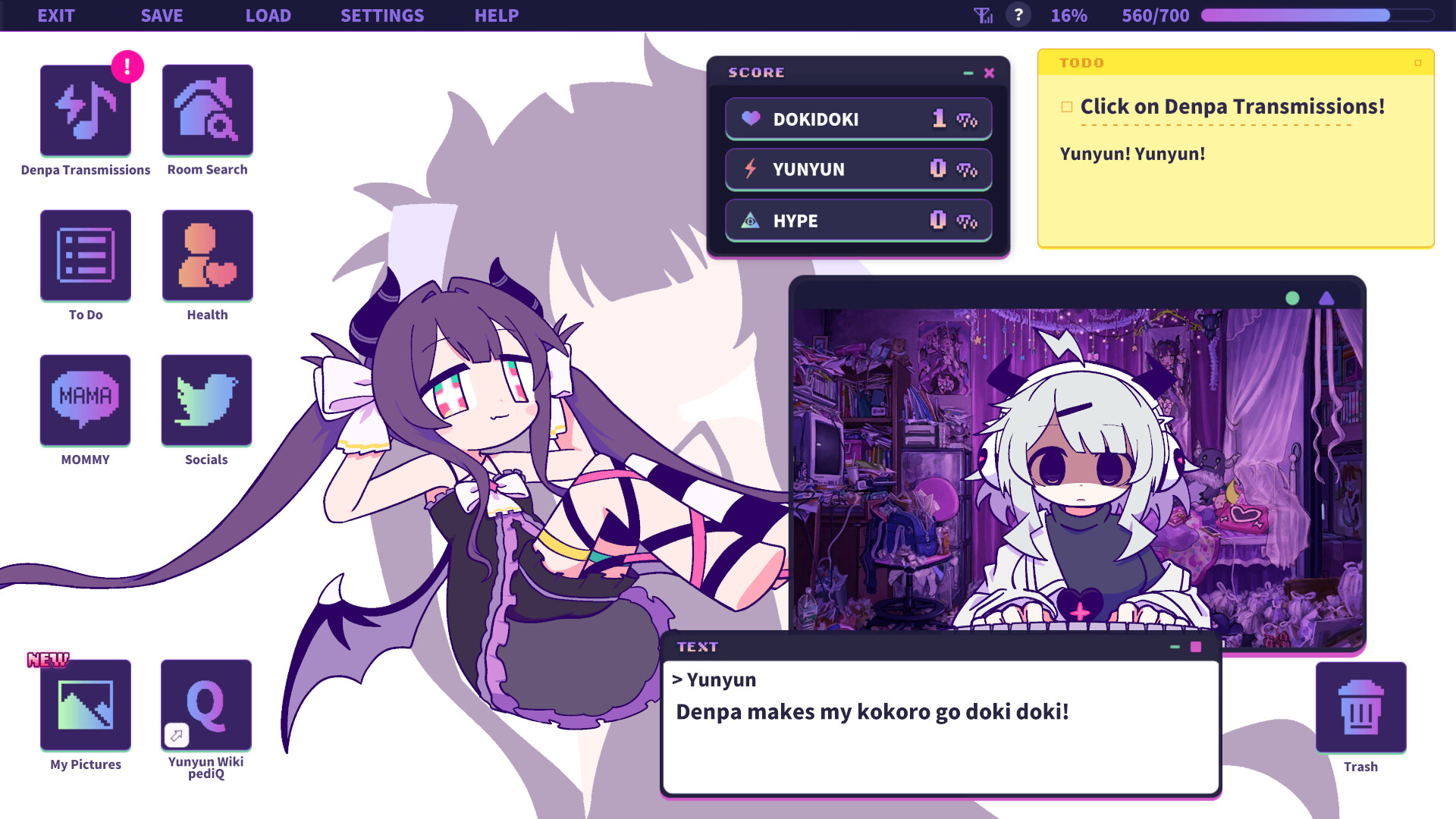 Yunyun Syndrome!? Rhythm Psychosis screenshot 1