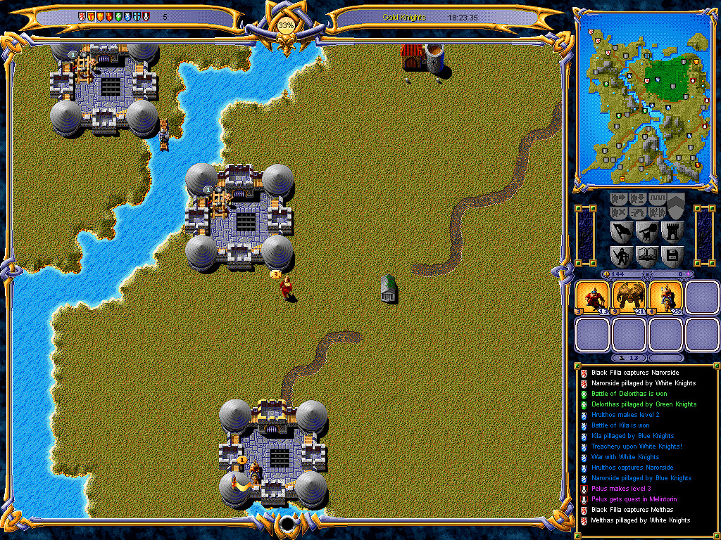Warlords III: Darklords Rising screenshot 1