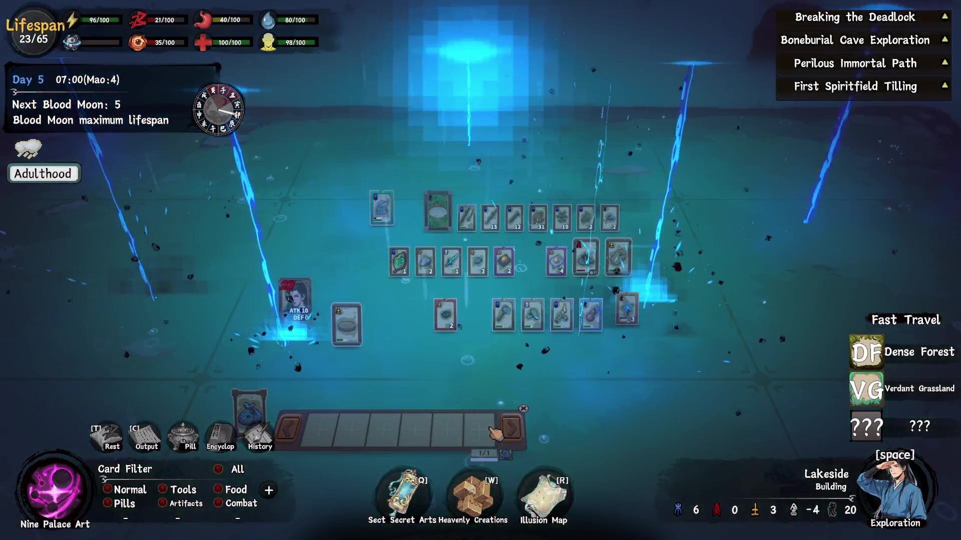 Cultivation Realm: Card Survival screenshot 1