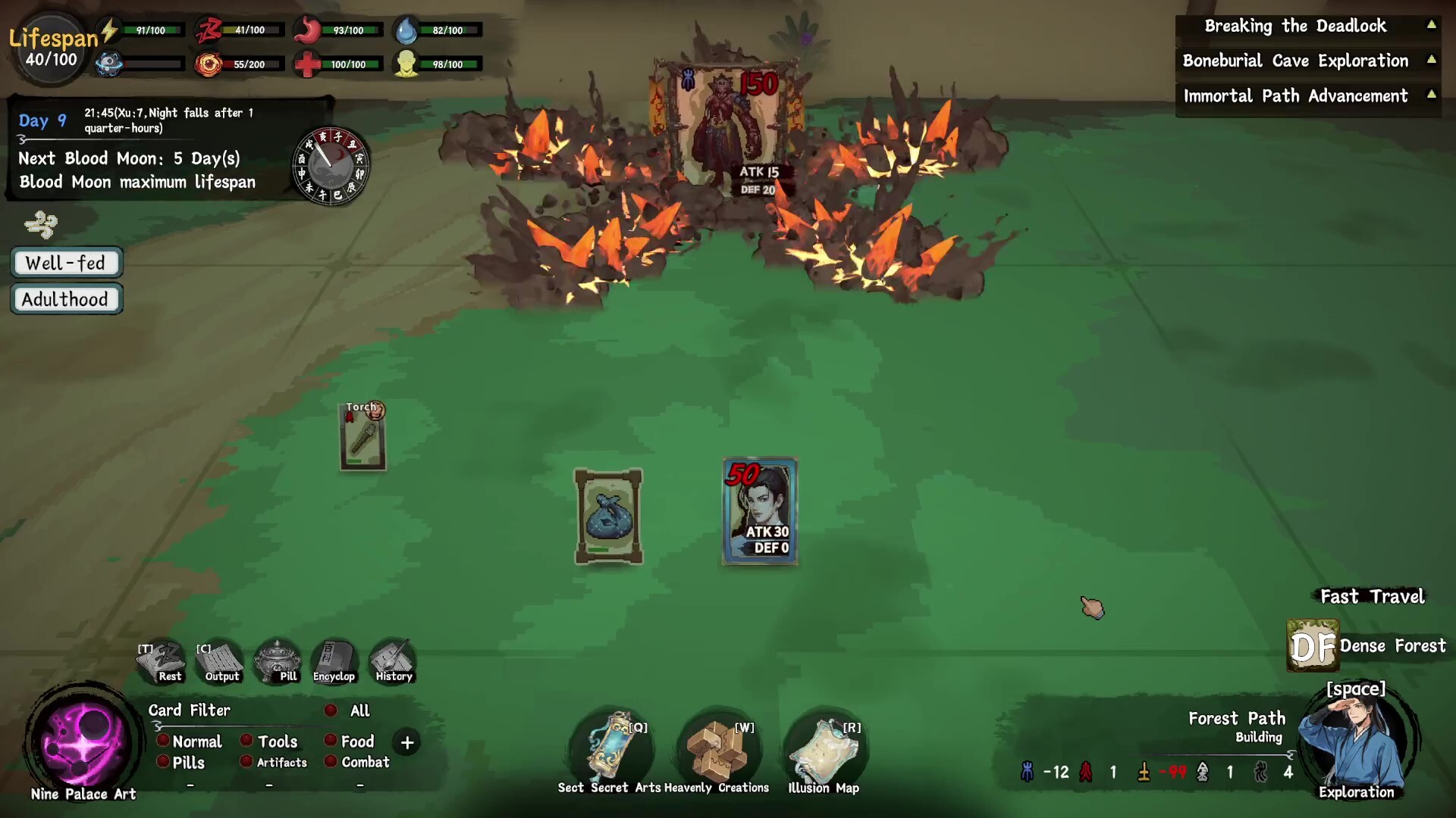 Cultivation Realm: Card Survival screenshot 2