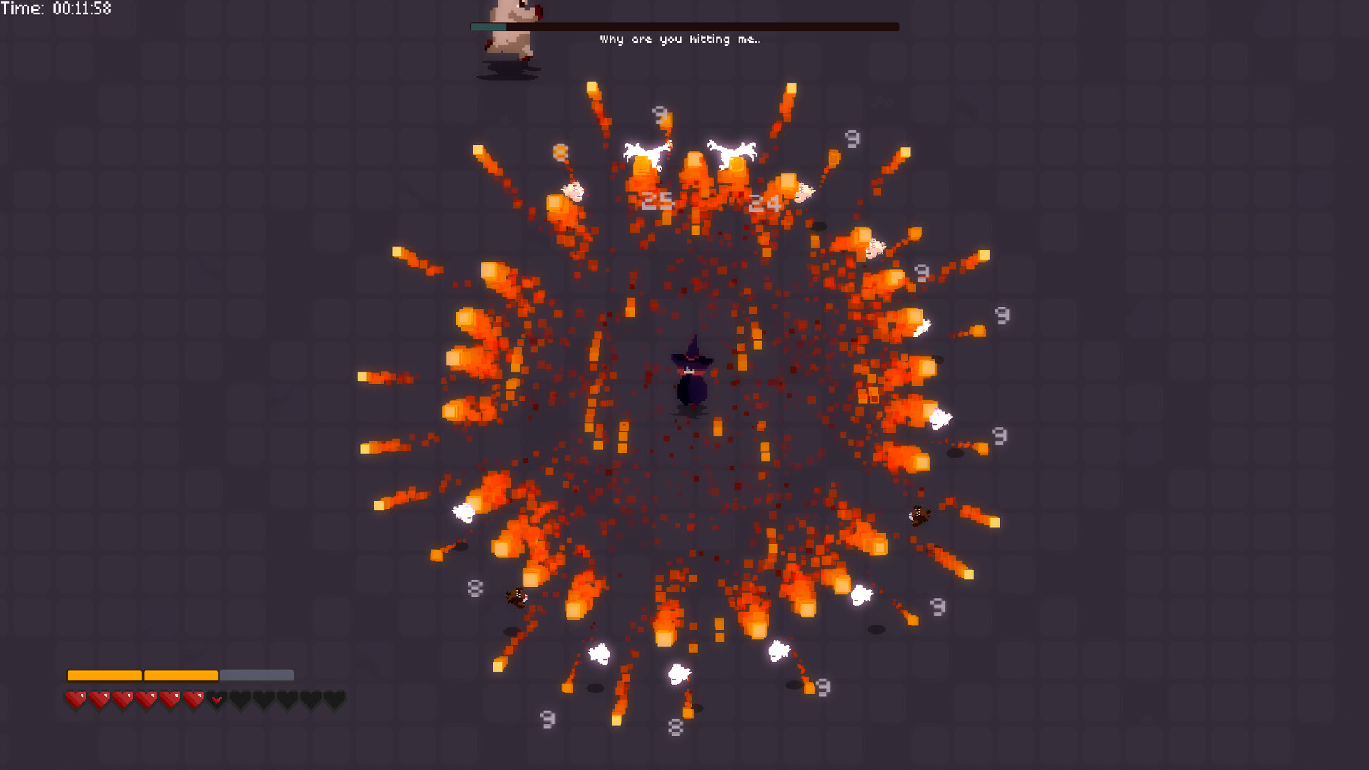 Little Fire Girl Fights Final Boss / 小紅姐掉站终极Boss! screenshot 1