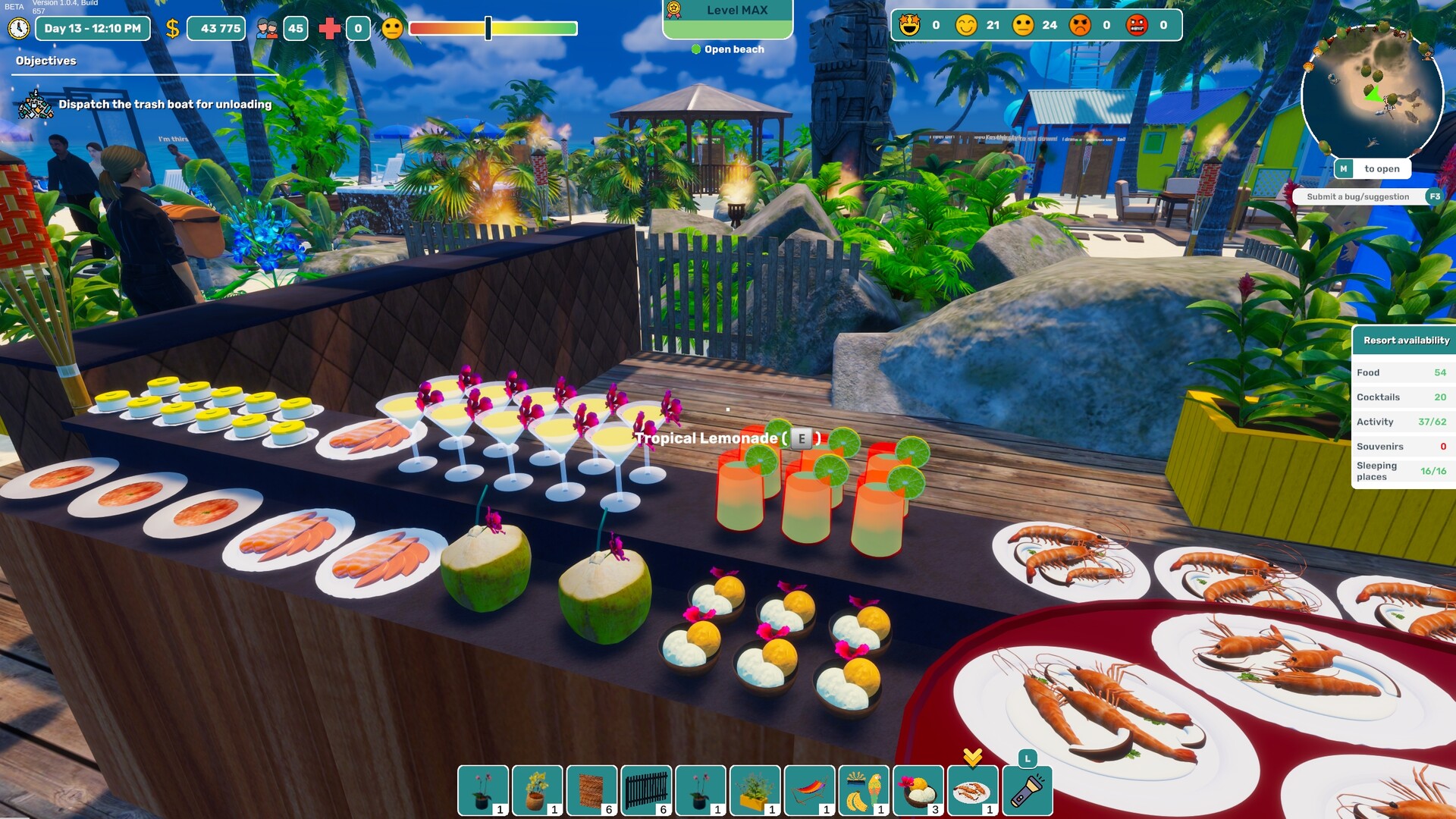 Tropical Resort Simulator screenshot 1