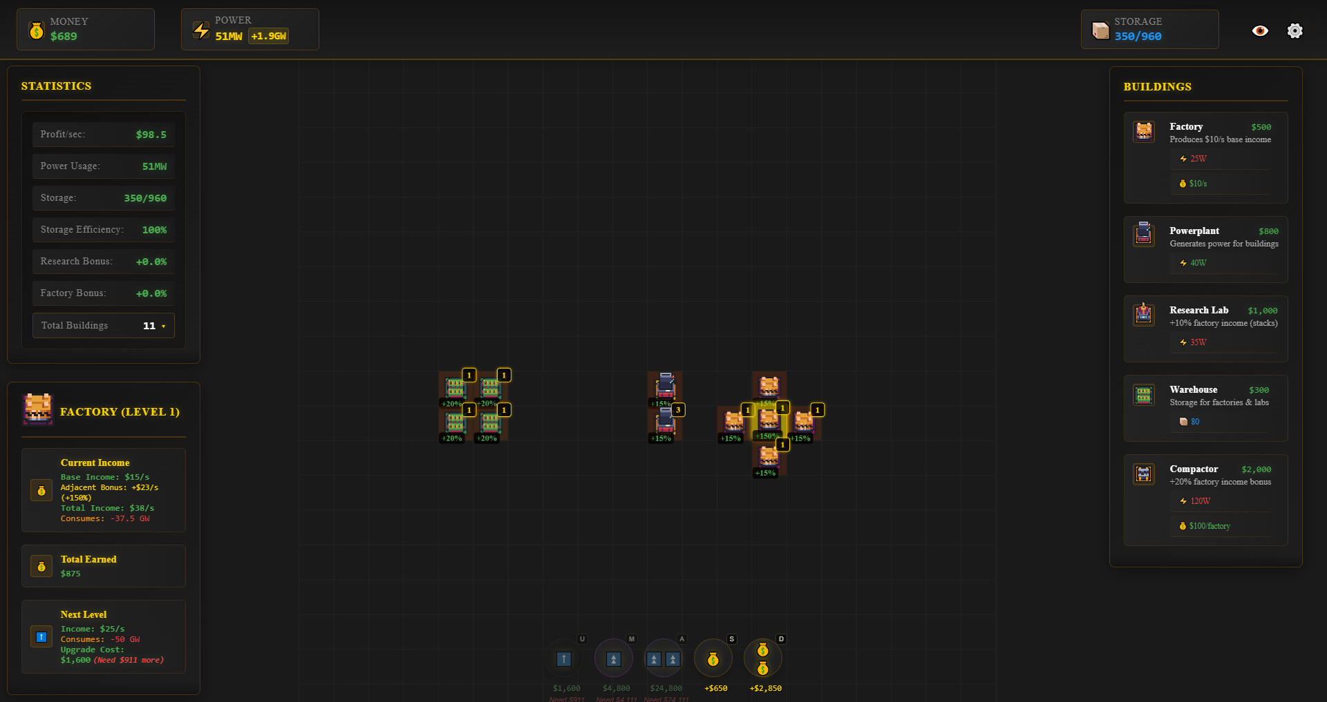 Idle Grid screenshot 3